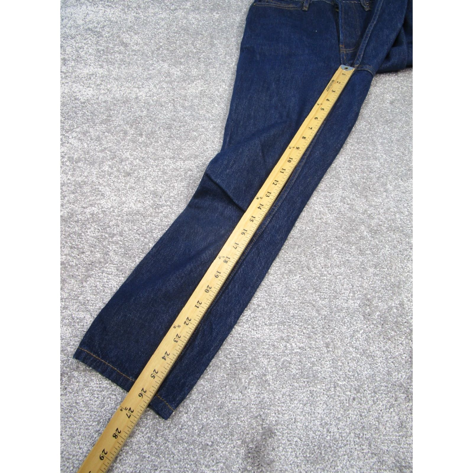 Vintage VINTAGE Sezane Jeans Womens 27 Dark Wash Denim Tapered Fit High Rise Button Fly 2010s Women's Size 27" / US 4 / IT 40 - 3 Thumbnail