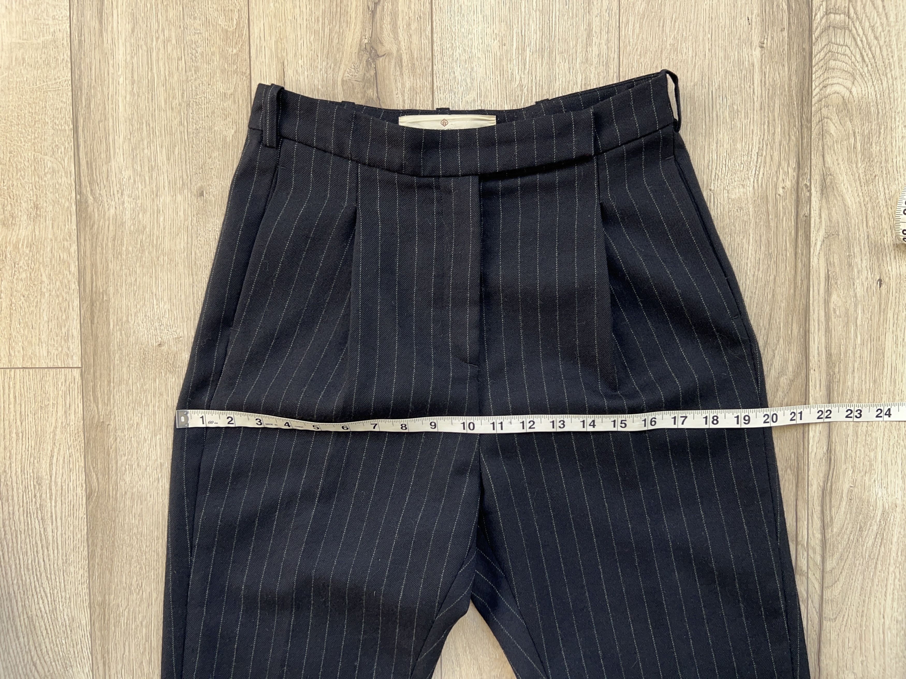 Designer × Golden Goose Womens Deluxe Brand Wool Striped Pants Trousers Size S Size 26" / US 2 / IT 38 - 8 Thumbnail