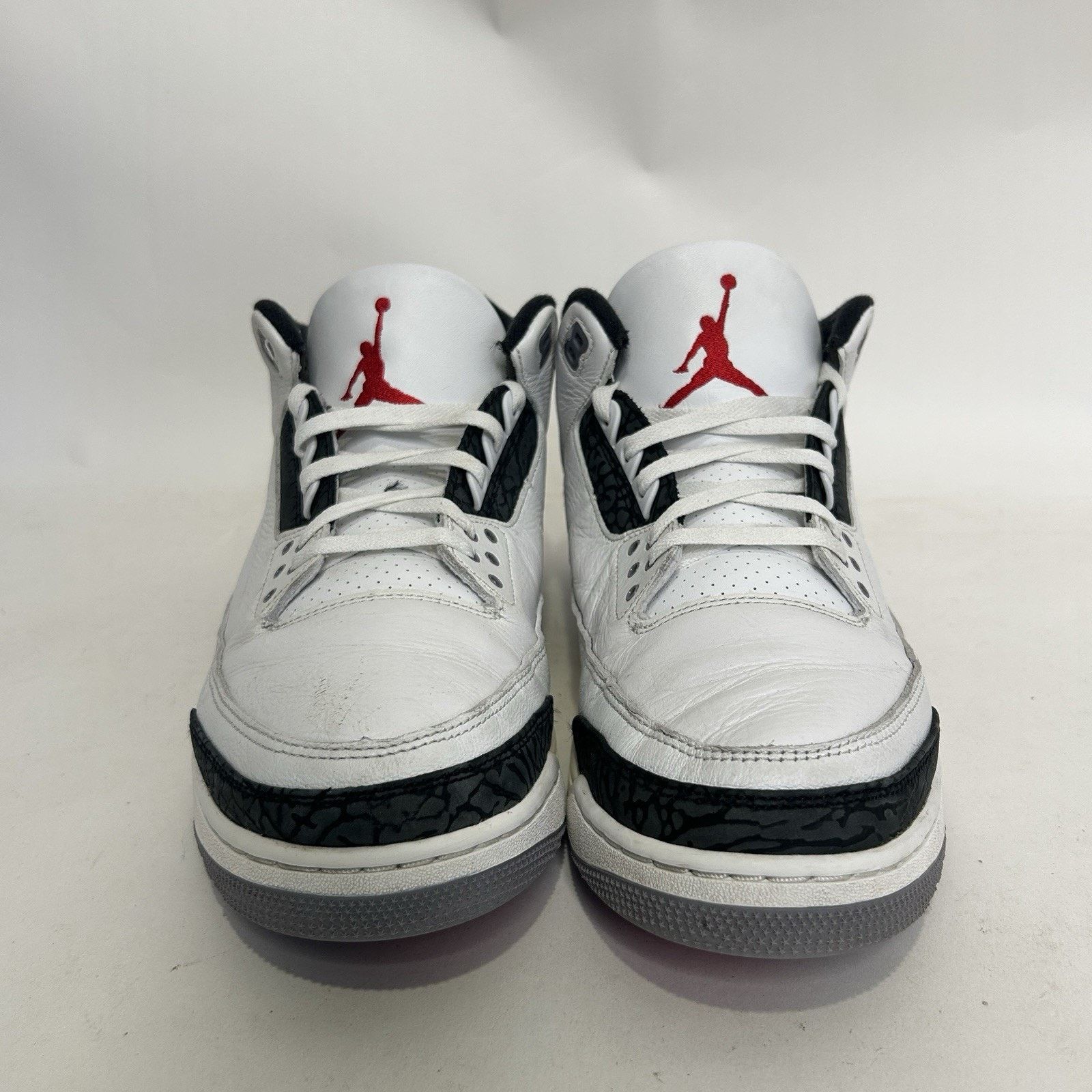 Nike Nike Air Jordan 3 Retro “Cement Grey White Fire Red” Size US 14 / EU 47 - 2 Thumbnail