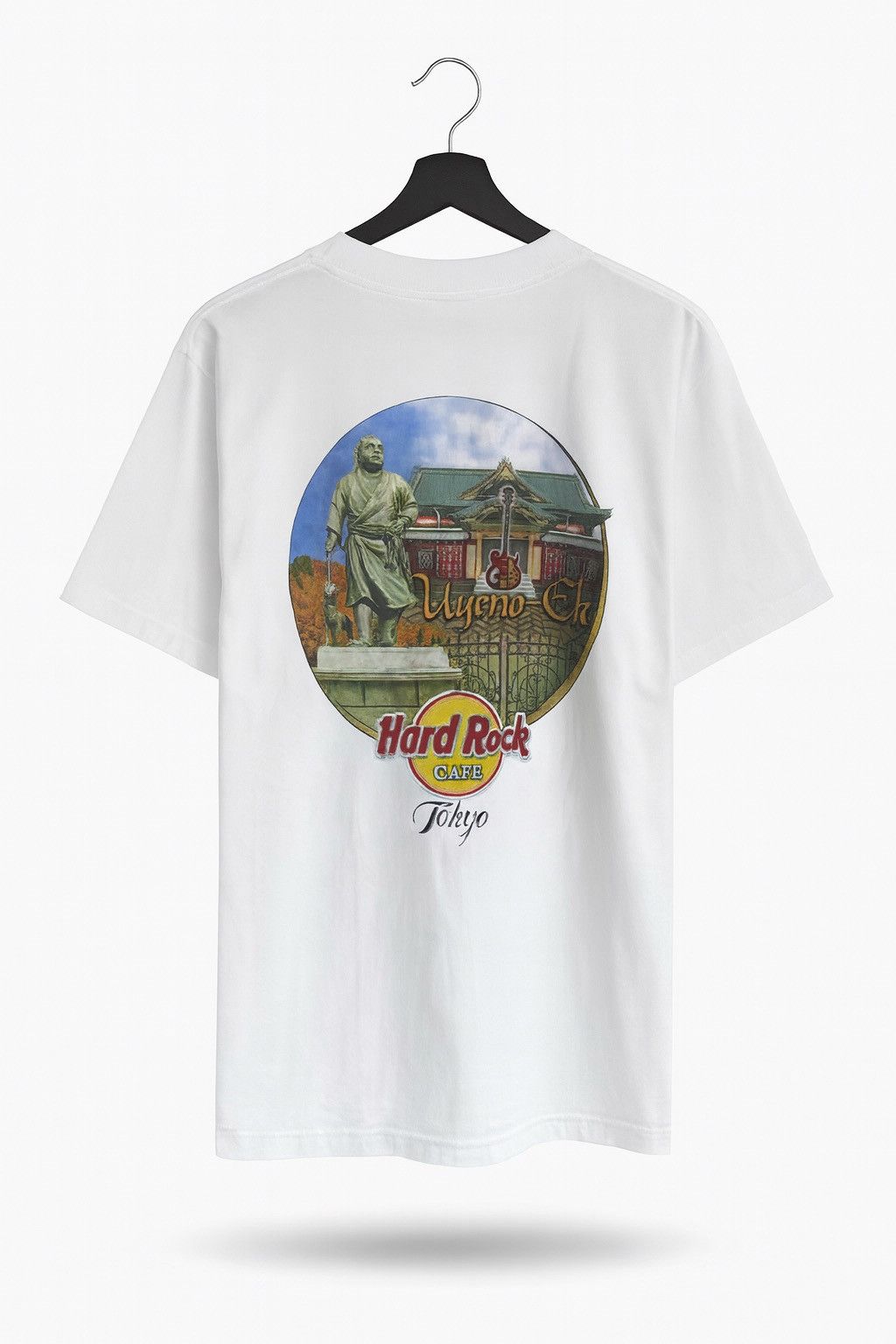 Hard Rock Cafe Vintage Hard Rock Cafe Ueno-Eki Tokyo Heavy Tee White 90s Size US L / EU 52-54 / 3 - 1 Thumbnail