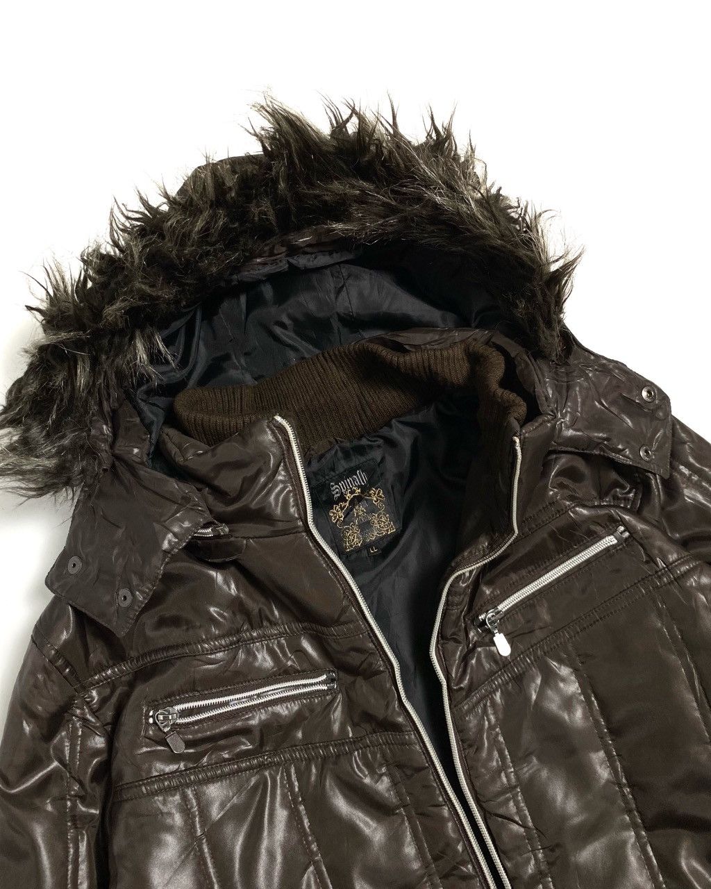 Le Grande Bleu (L.G.B.) 2000s Archieve Style Spinalh Fur Biker Vkei Jacket Size US L / EU 52-54 / 3 - 5 Thumbnail