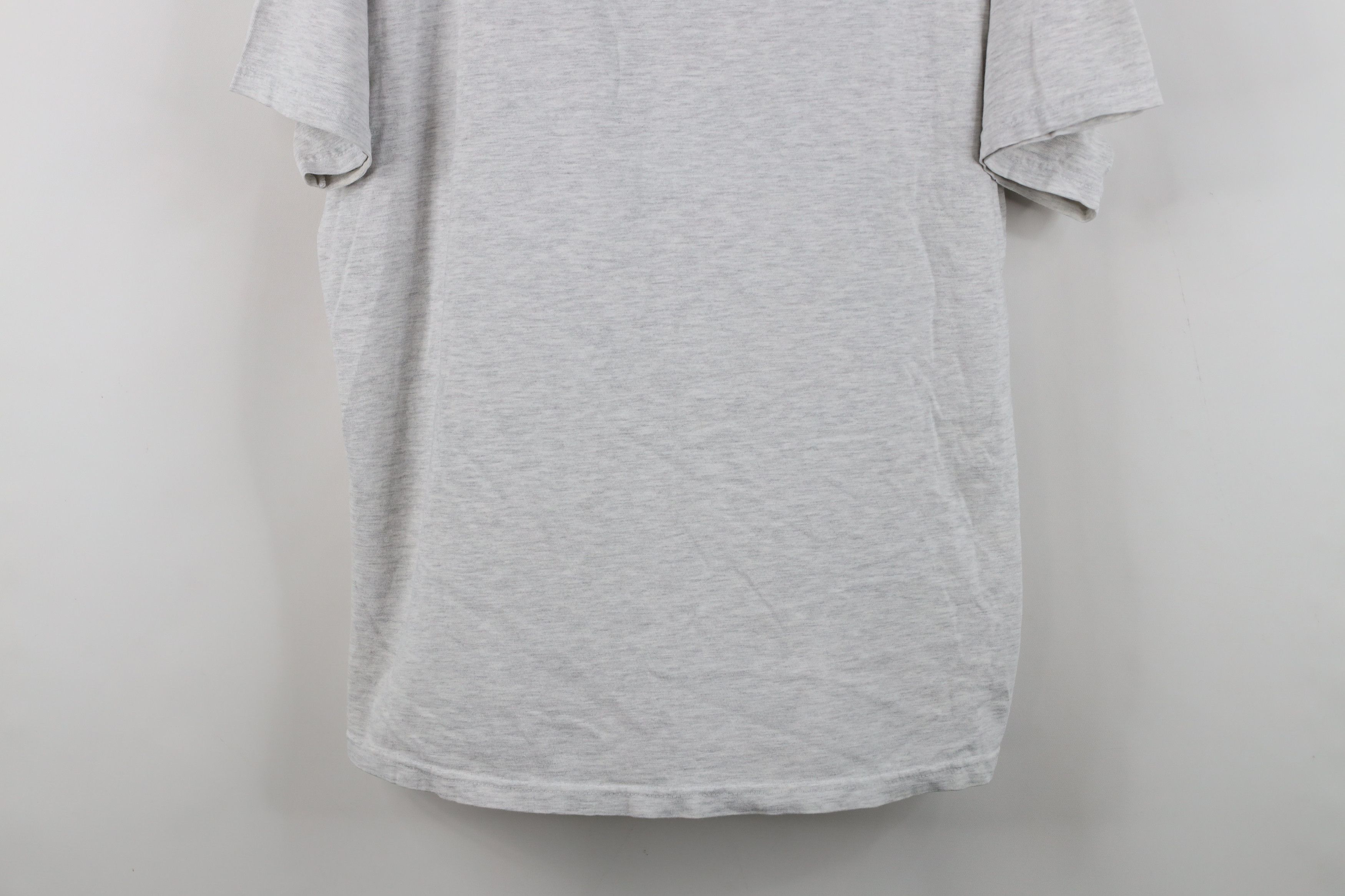 Hanes Vintage 90s Hanes Beefy Blank Short Sleeve T-Shirt Gray Size US XL / EU 56 / 4 - 3 Thumbnail