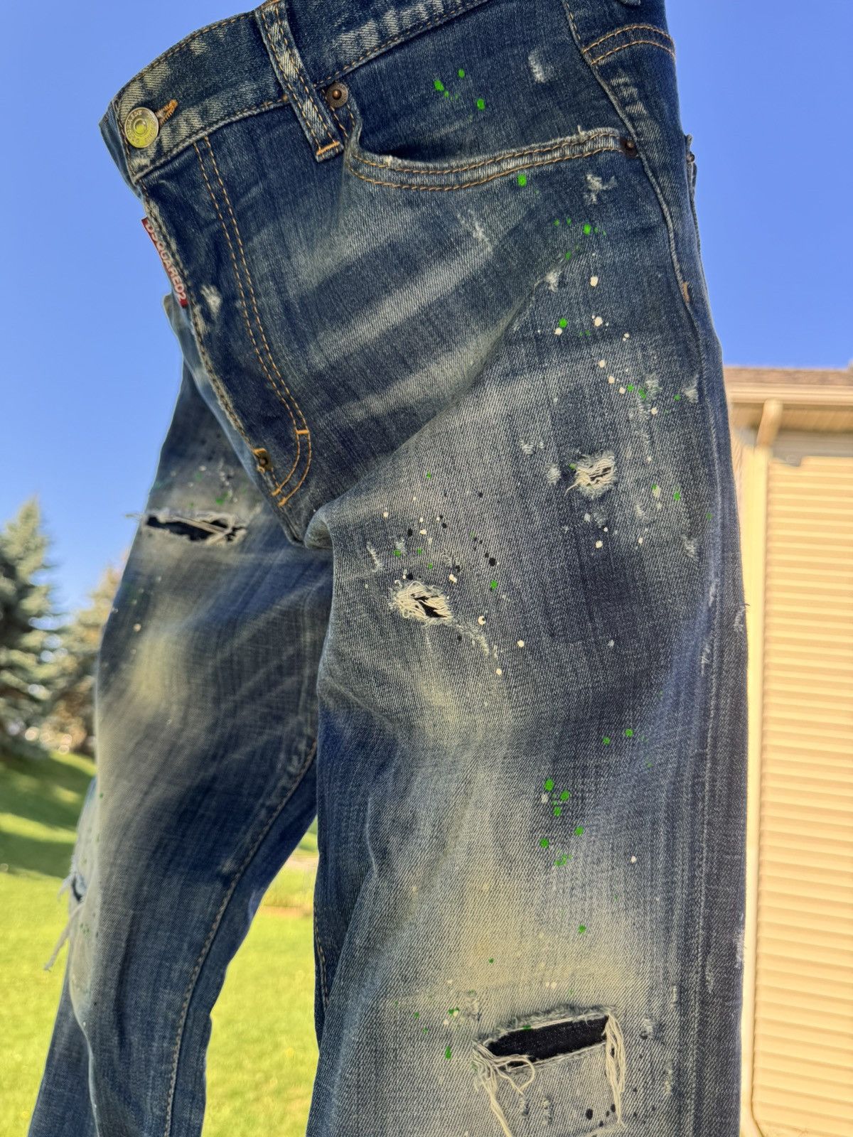 Dsquared2 Dsquared2 paint splatter skinny jeans size 32/32 Size US 32 / EU 48 - 3 Thumbnail