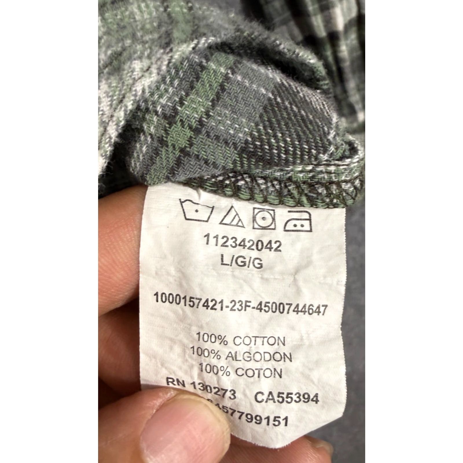 Wrangler VINTAGE Wrangler Wrancher Shirt Mens L Green Flannel Plaid Pearl Snap Pockets Western Size US L / EU 52-54 / 3 - 6 Thumbnail