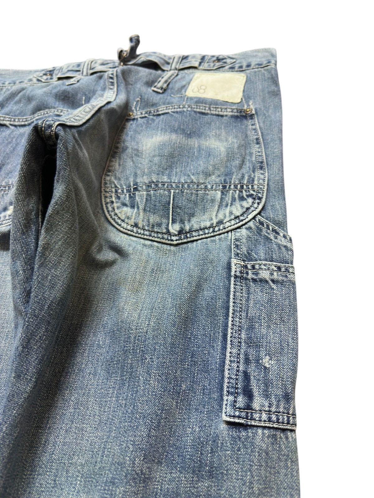 Johnbull Vintage Johbull Selvedge Carpenter Buckle Back Denim Size US 32 / EU 48 - 10 Thumbnail