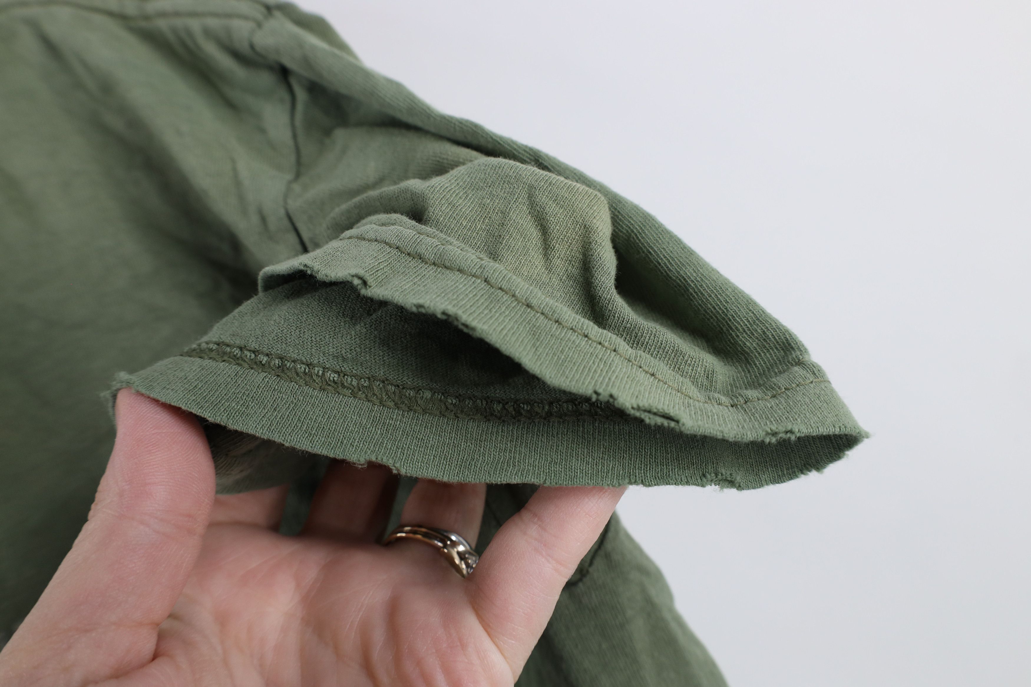 Harley Davidson × Vintage Vintage Harley Davidson Military Style T-Shirt Green Cotton Size US S / EU 44-46 / 1 - 5 Thumbnail