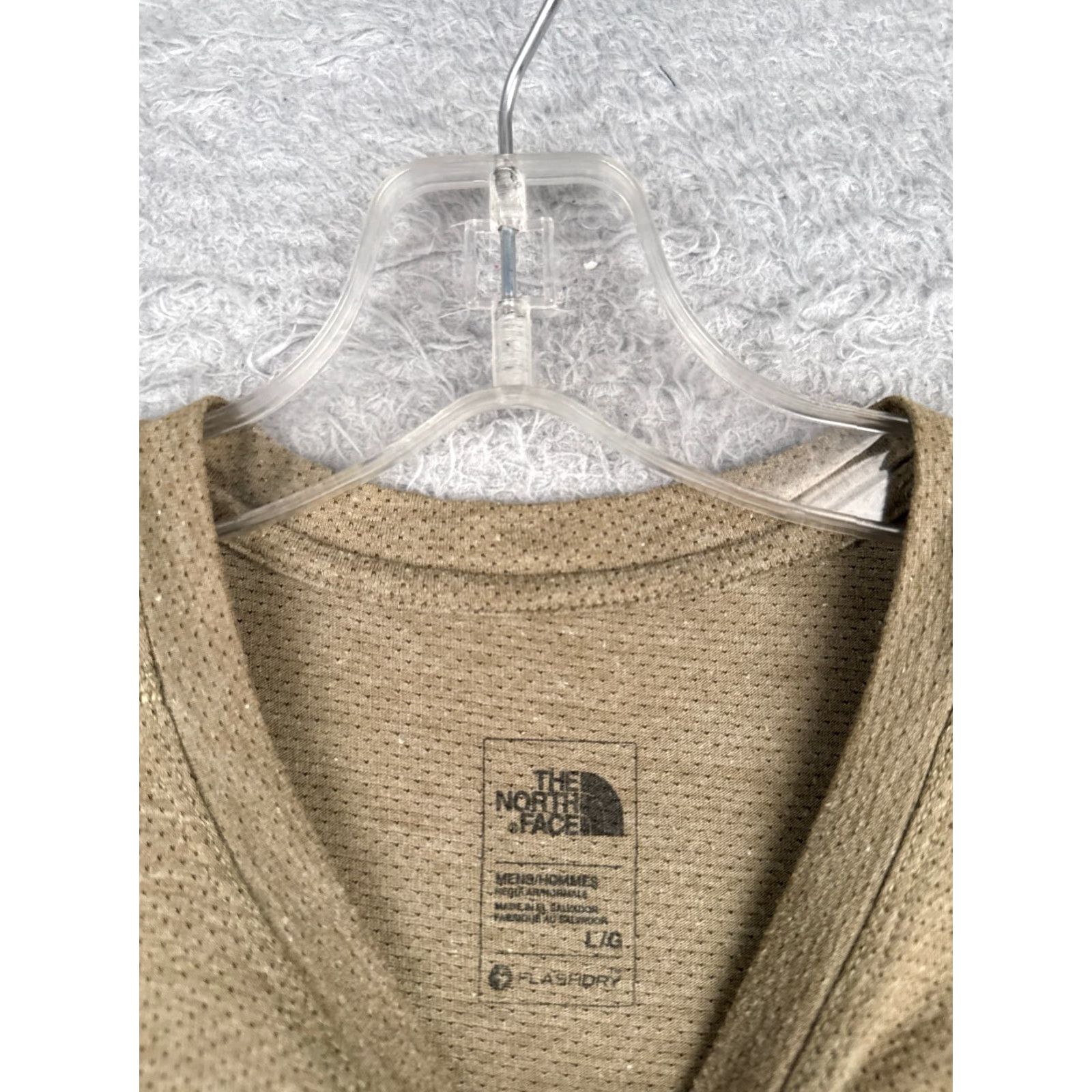 The North Face The North Face Shirt Men L Brown Flashdry Short Sleeve Crew Neck Polyester Cotton Jersey Logo 90s Outdoor Mens Size US L / EU 52-54 / 3 - 6 Thumbnail