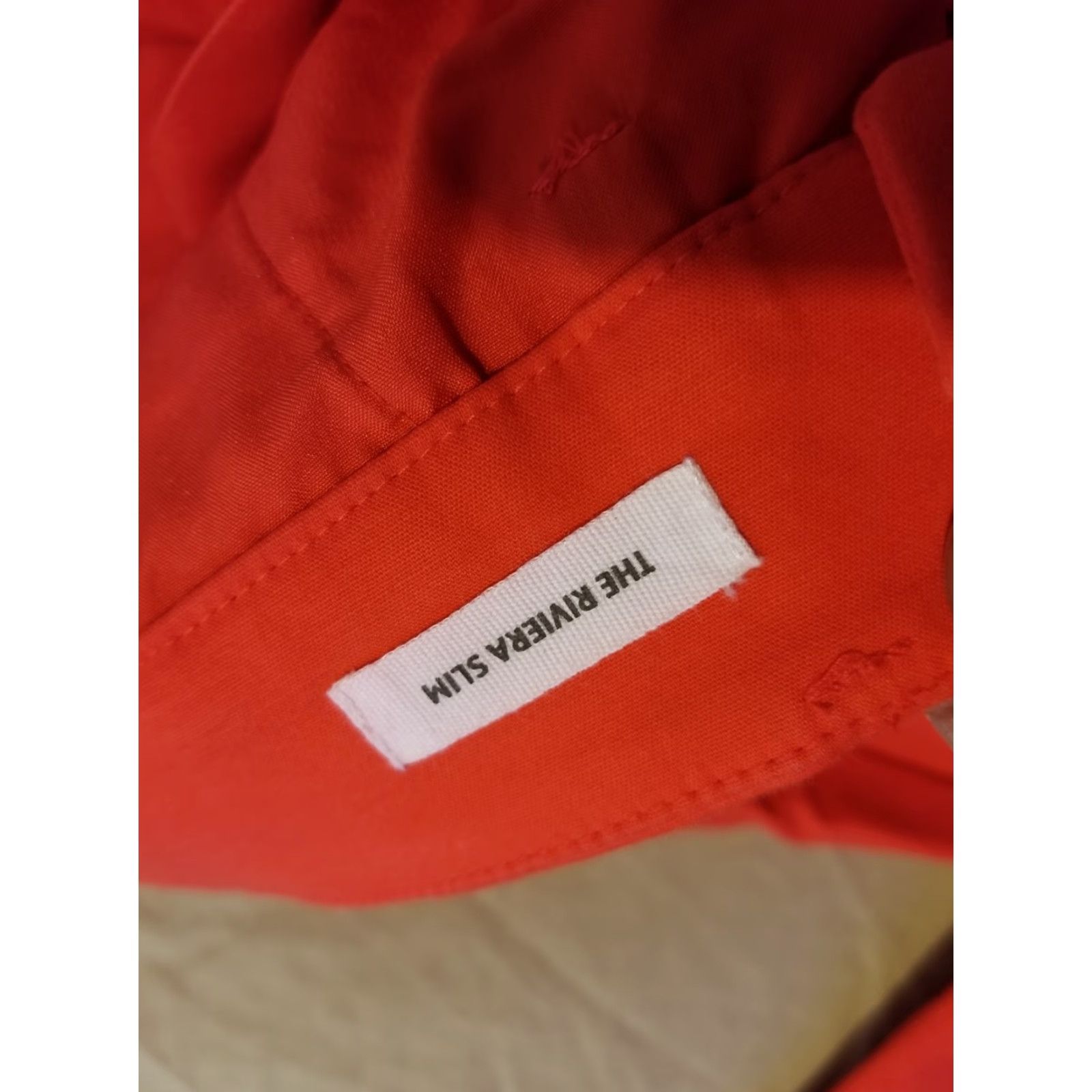 Ann Taylor Womens Ann Taylor Pants Khaki Orange Chino Flat Front Cotton 2 Dress Slacks Trousers Collection Womens Size 26" / US 2 / IT 38 - 4 Thumbnail