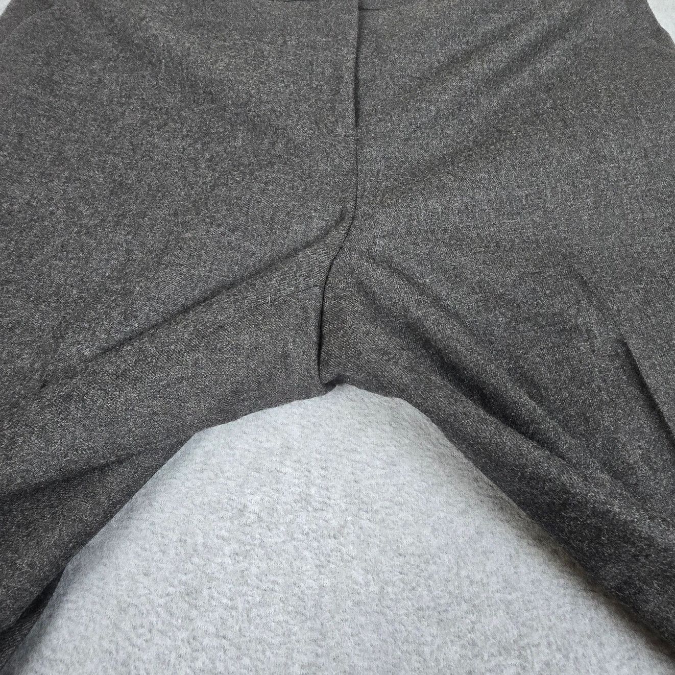 Theory Theory Womens 6 Gray Flat Front Dress Pants 96% Virgin Wool Size 28" / US 6 / IT 42 - 5 Thumbnail