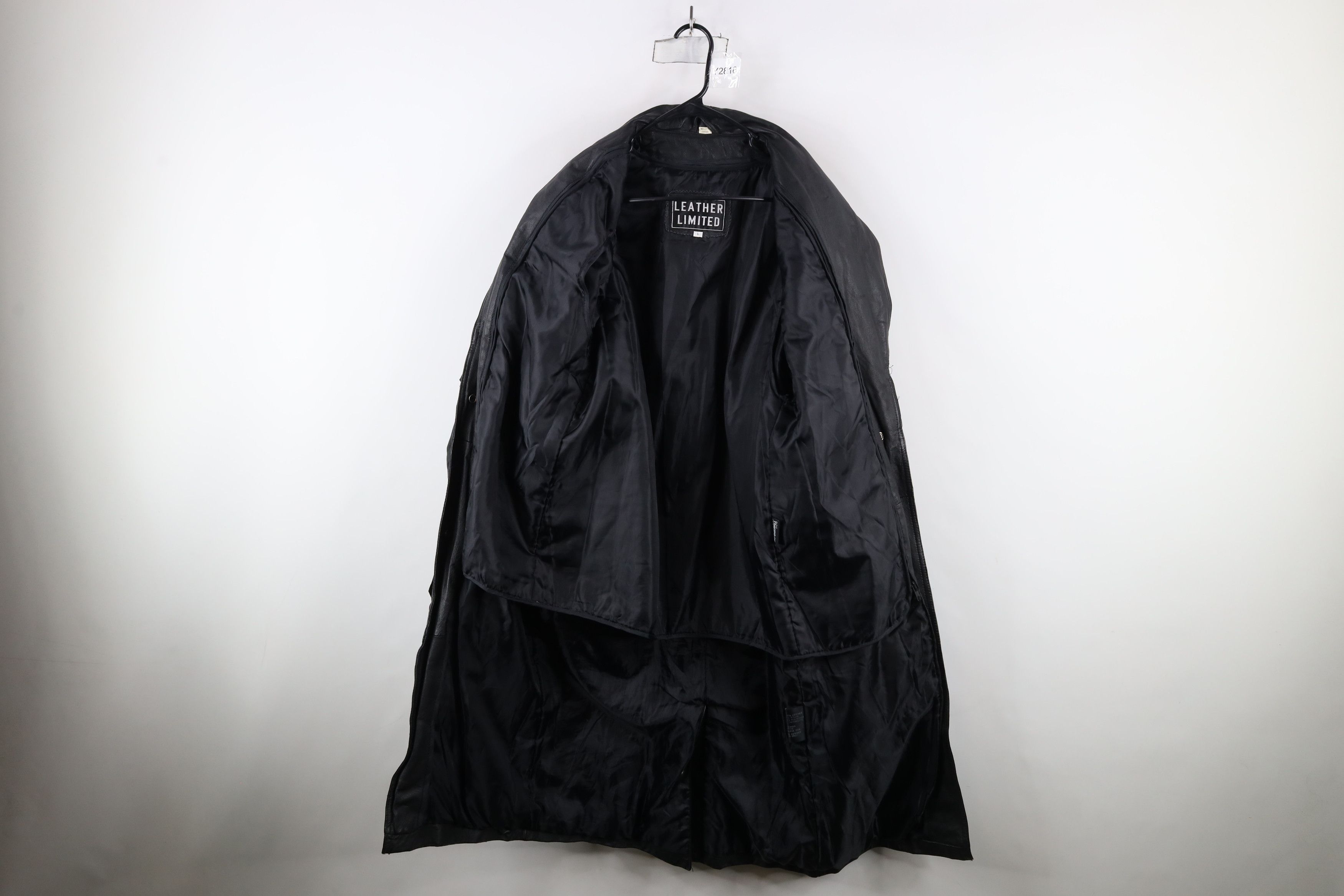 Vintage Vintage 90s Streetwear Goth Belted Leather Trench Coat Size S / US 4 / IT 40 - 9 Thumbnail