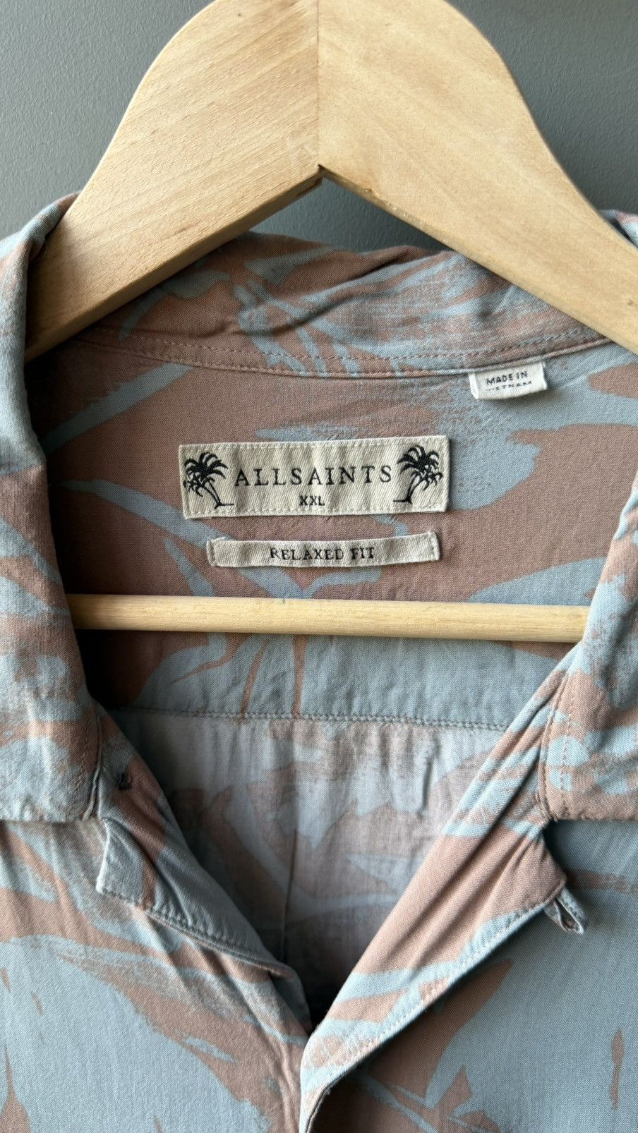Allsaints Allsaints Lanai Viscose SS Shirt Size XXL Size US XXL / EU 58 / 5 - 3 Thumbnail