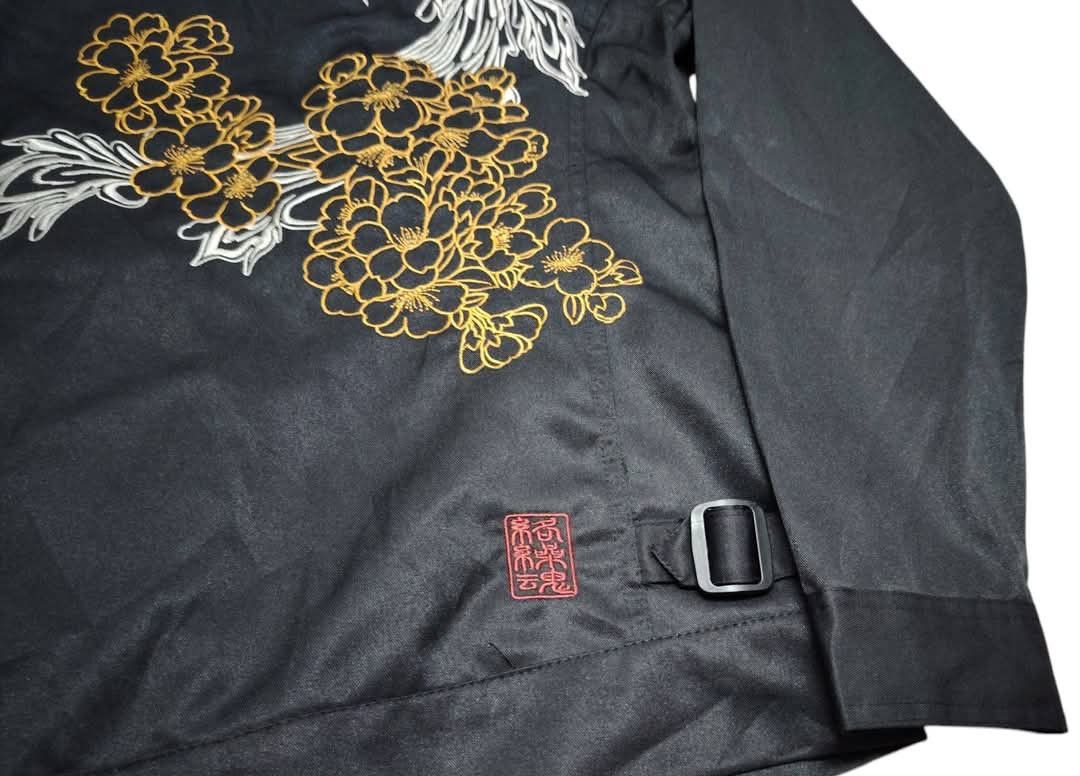 Japanese Brand Karakuri Tamashi Embroidered Jacket (F427) Size US L / EU 52-54 / 3 - 2 Thumbnail