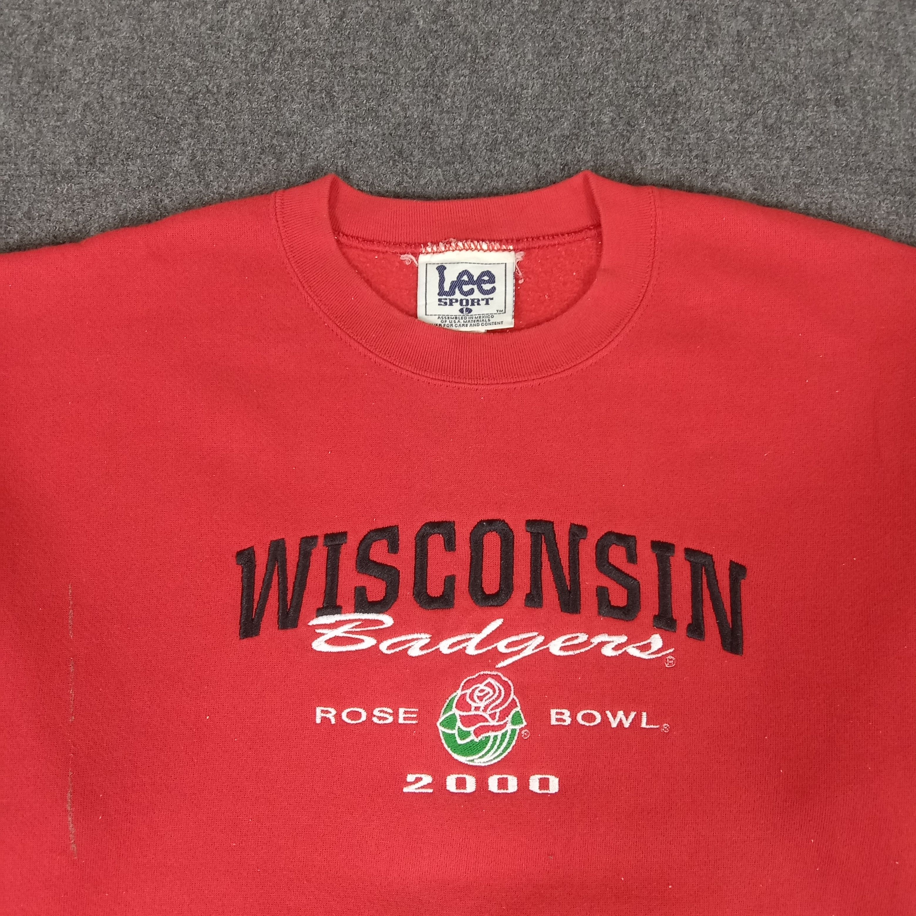 Lee × Vintage Lee X Wisconsin American Sport Style Sweatshirt Size US L / EU 52-54 / 3 - 2 Thumbnail