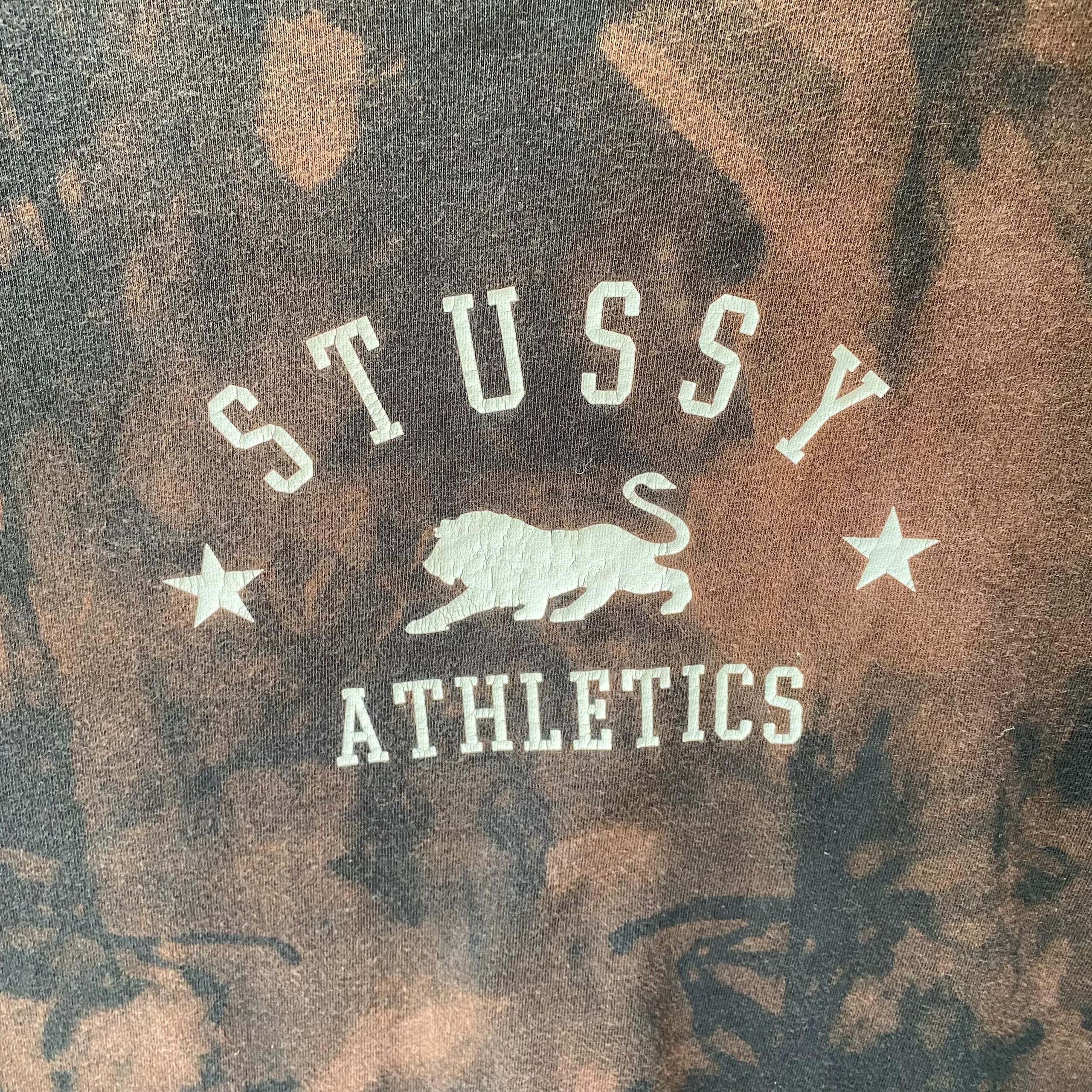 Stussy Vintage 90s Stussy Athletic Asic Wash Tshirt Size US M / EU 48-50 / 2 - 7 Thumbnail