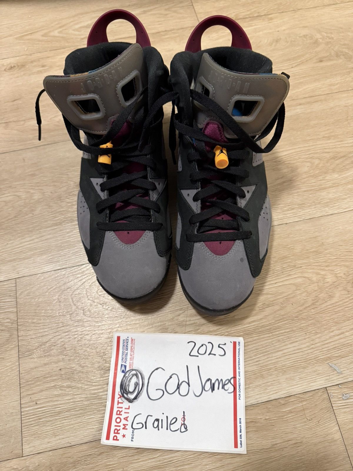 Nike Jordan 6 Bordeaux Size US 9.5 / EU 42-43 - 2 Thumbnail