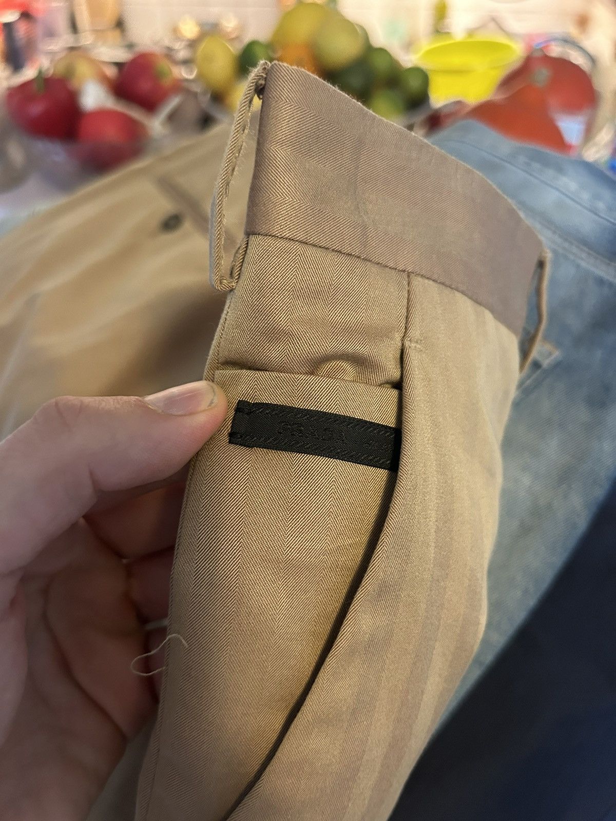 Prada Prada Khaki Cotton Trousers - Size 54 Size US 38 / EU 54 - 21 Thumbnail