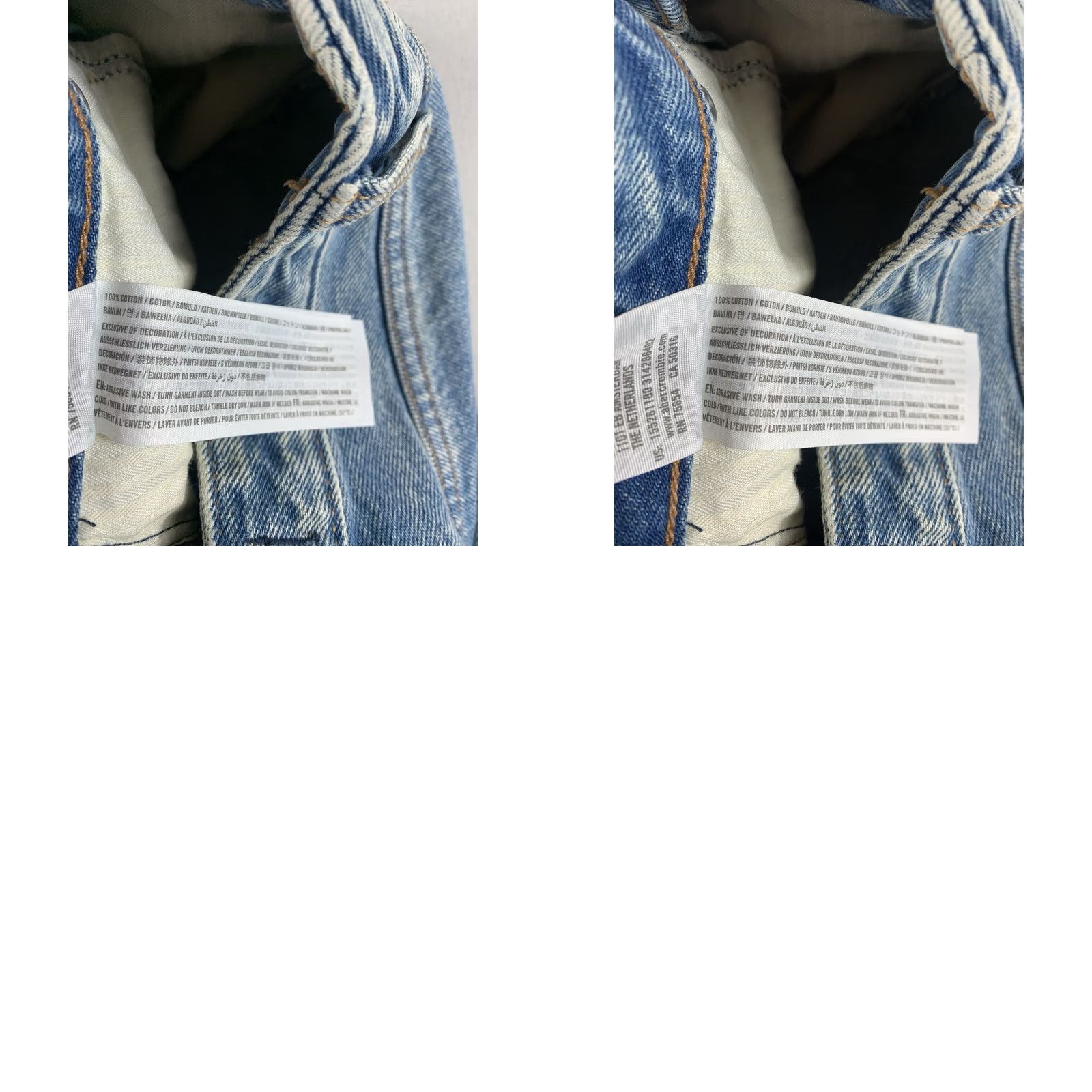 Abercrombie & Fitch Abercrombie & Fitch The Mom High Rise Jeans Womens 00 / 24 Blue Distressed 24x25 Jeans Women Distressed High Rise Blue 90s Theme Size 24" / US 00 / IT 34 - 8 Thumbnail
