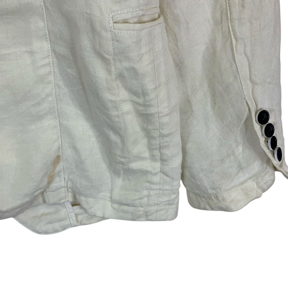 Armani × Armani Collezioni × Designer Vintage Armani Collezioni White Coat Size US L / EU 52-54 / 3 - 8 Thumbnail