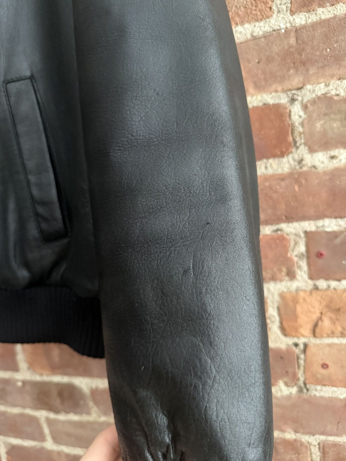 Prada Prada Vintage Leather Jacket Size 50 Size US L / EU 52-54 / 3 - 6 Thumbnail