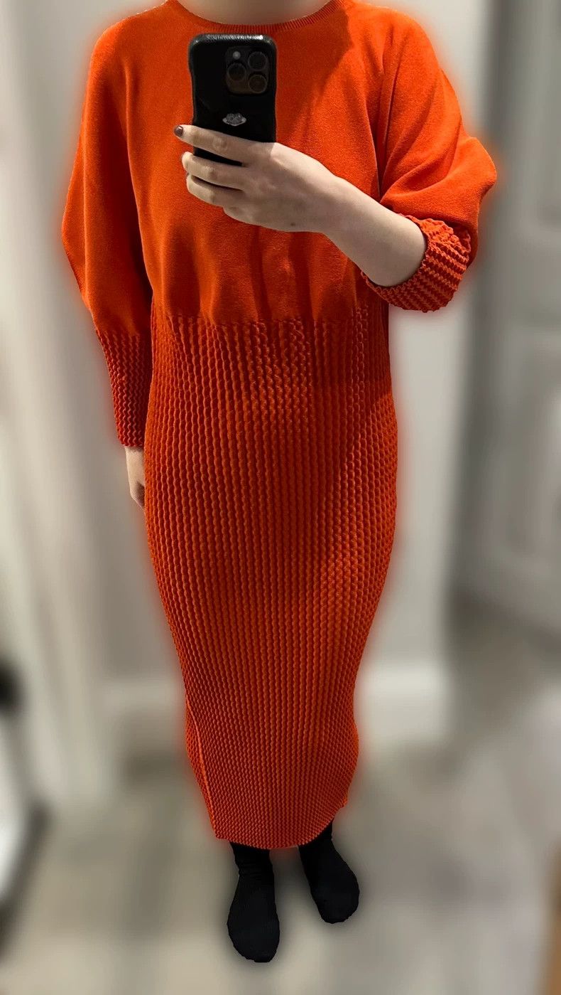 Issey Miyake Issey Miyake size:2 A red main line sweater dress Size XS / US 0-2 / IT 36-38 - 7 Thumbnail