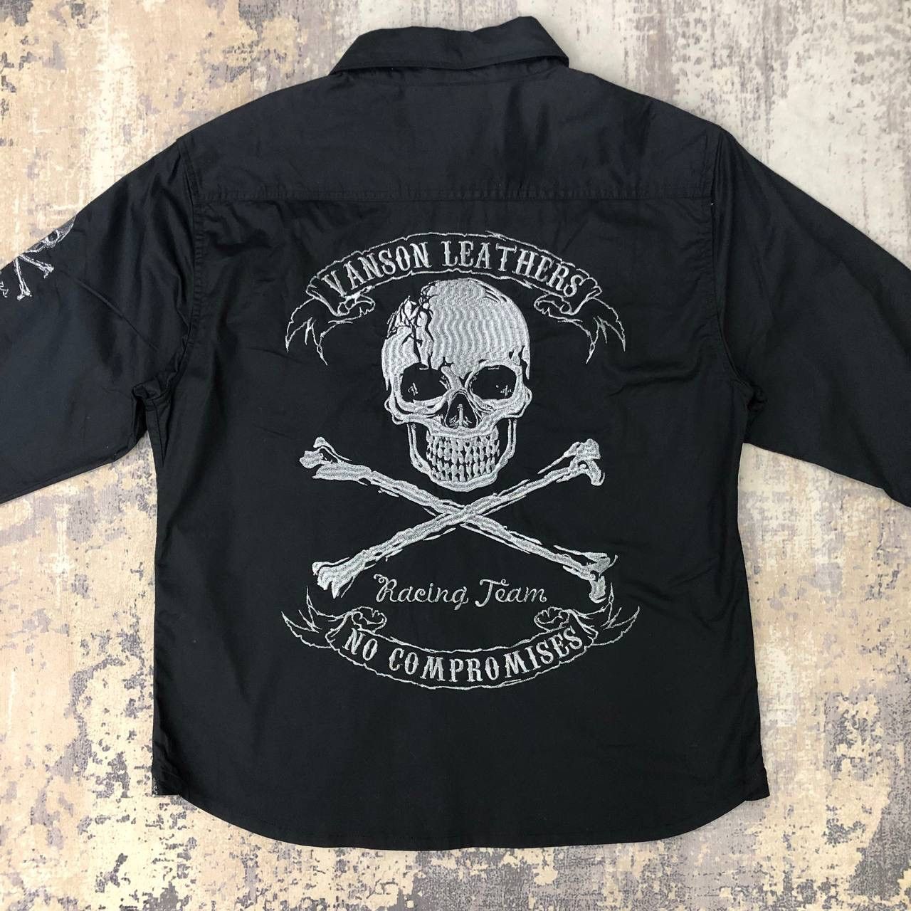 Vanson Leathers T536. VANSON SKULL RACING TEAM SHIRTS Size US M / EU 48-50 / 2 - 1 Thumbnail