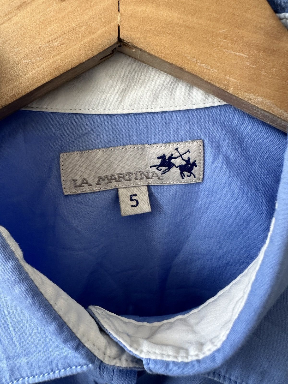 La Martina La Martina Argentina Blue Long Sleeve Button Down Shirt Size L / US 10 / IT 46 - 11 Thumbnail