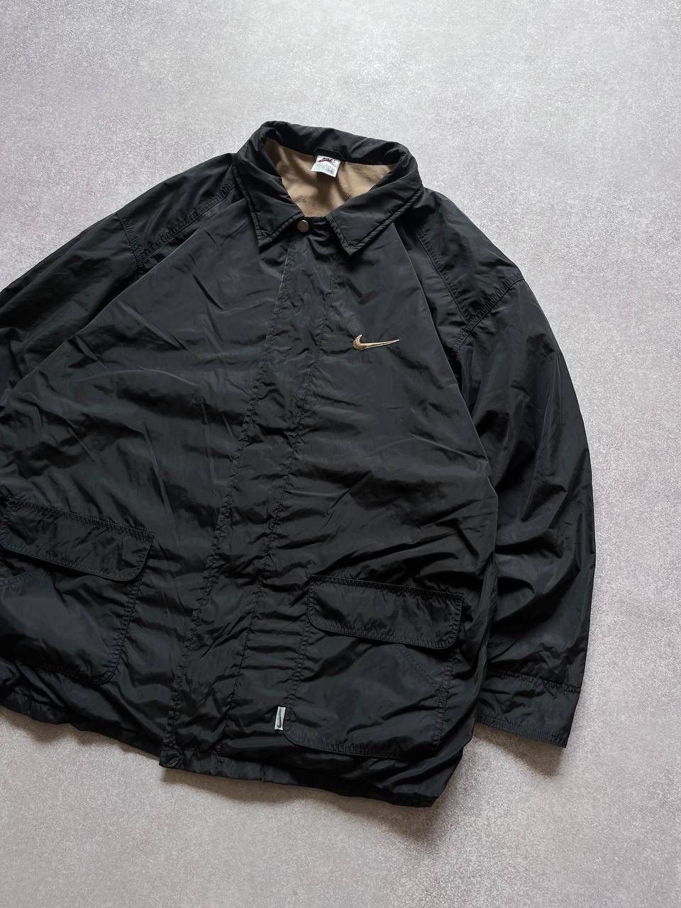 Nike Vintage Nike Swoosh Nylon Trench Jacket Y2K XL Size US XL / EU 56 / 4 - 3 Thumbnail
