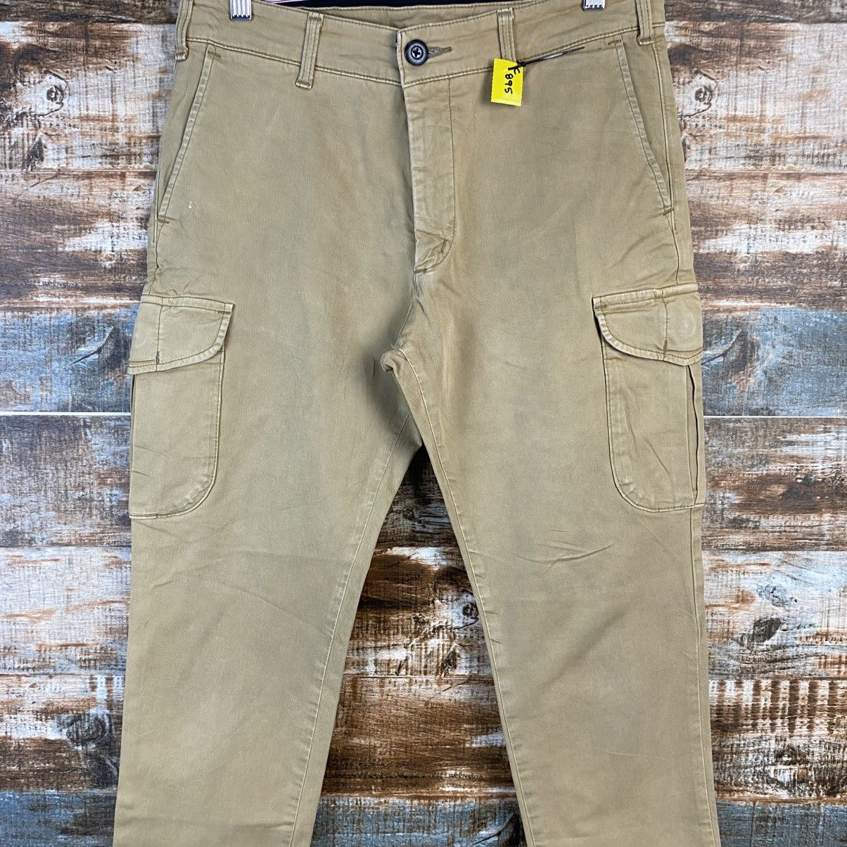 Japanese Brand DL Edwin Beige Cargo utility Multipocket Pants #C895 Size US 29 - 5 Thumbnail