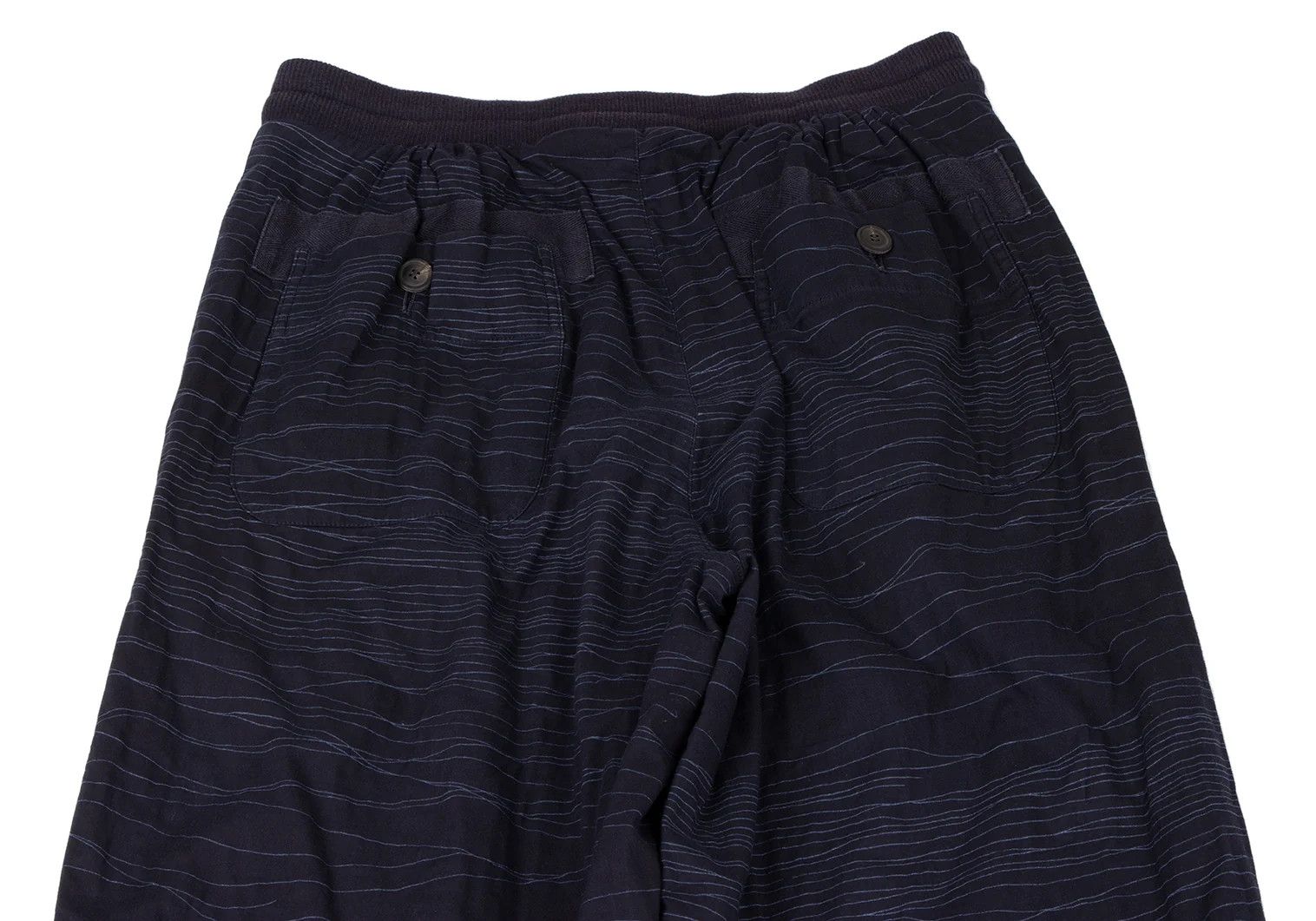 Issey Miyake Cotton Random Stripe Tapered Pants in Navy XL Size US 38 / EU 54 - 10 Thumbnail