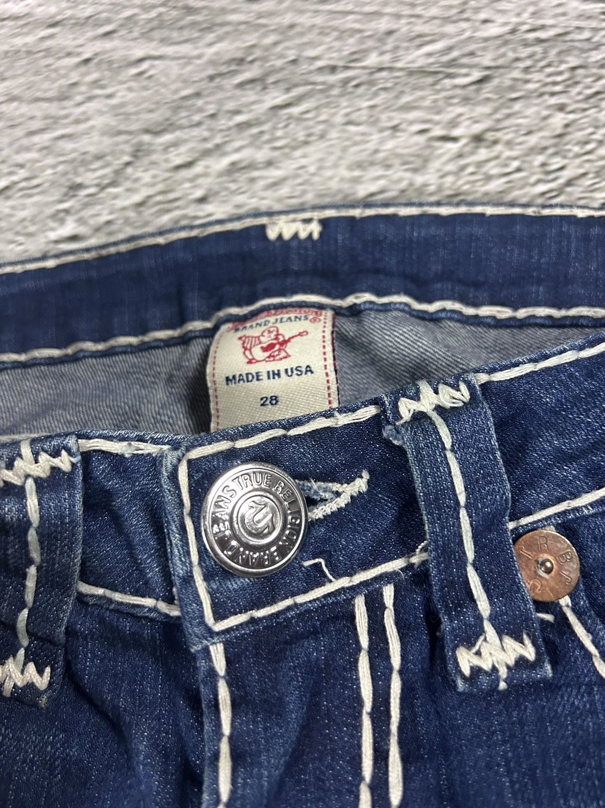 True Religion True Religion jeans flared vintage denim pants navy blue Size 28" / US 6 / IT 42 - 9 Thumbnail