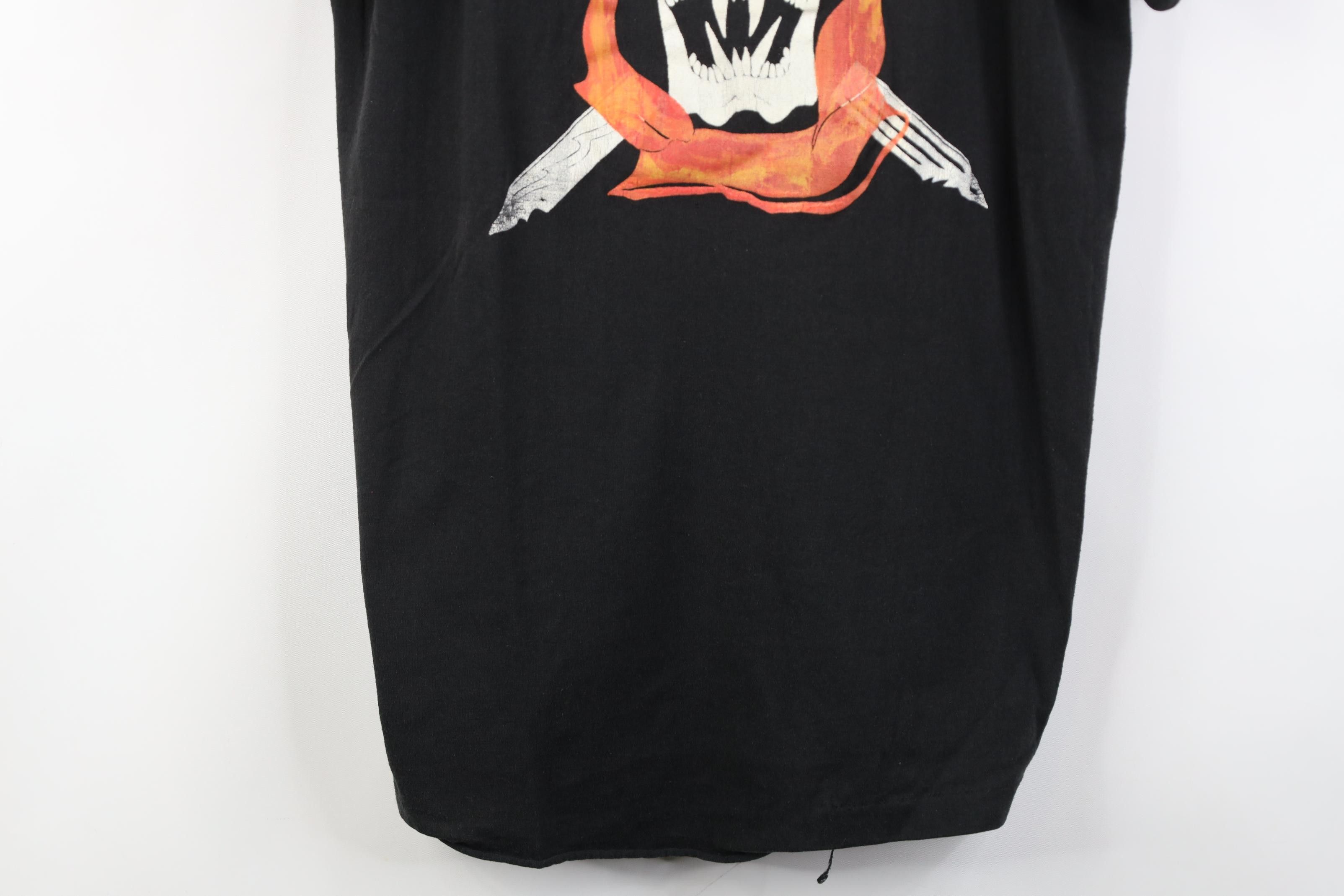Vintage Vintage 80s Faith Band Rock Punk Rock T-Shirt Skull USA Size US L / EU 52-54 / 3 - 3 Thumbnail