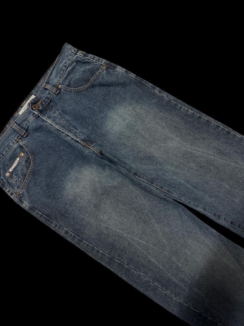 BAGGY 90s Rica Lewis Designer Sick Mudwash Distres Dark Jean