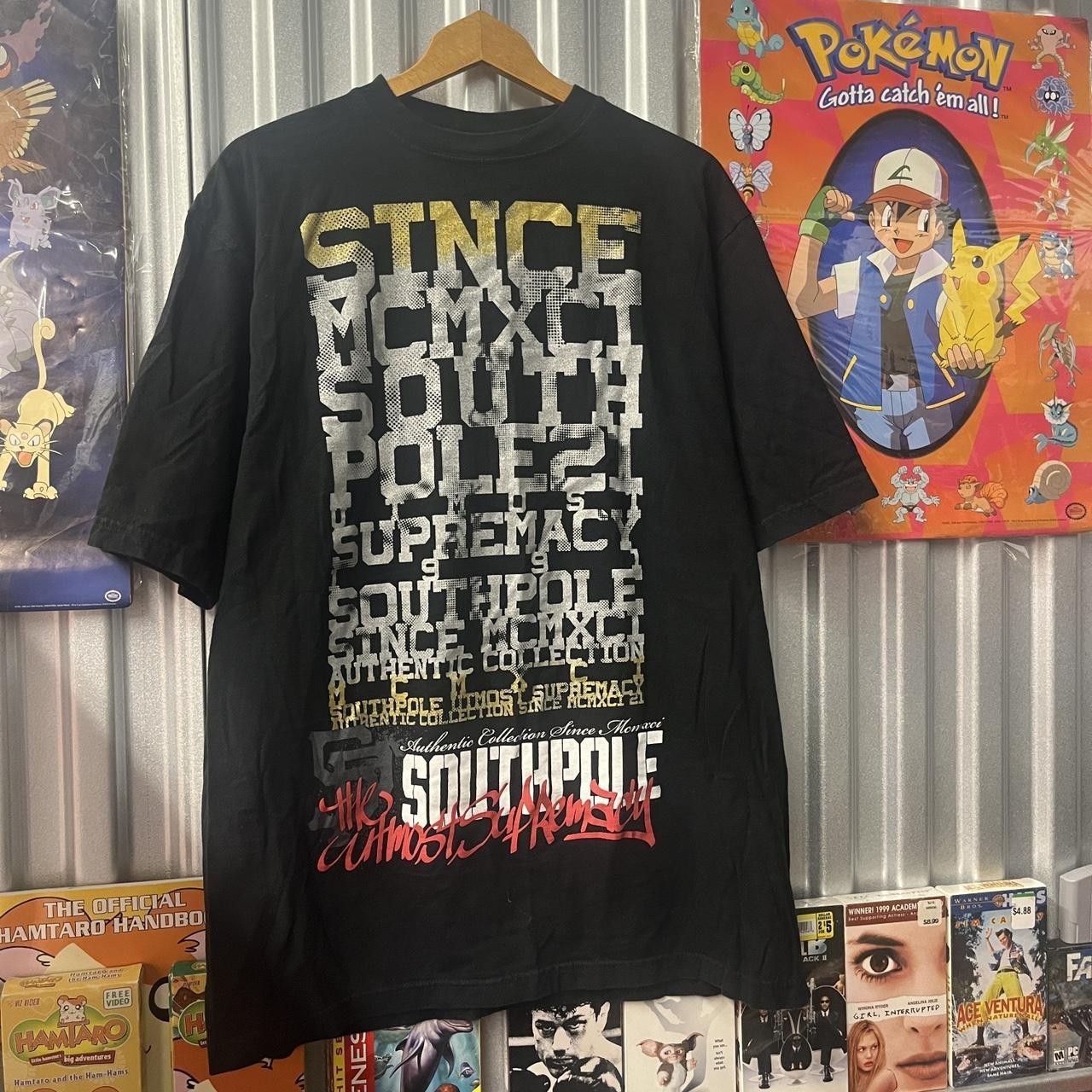 Southpole VTG Y2K South Pole Cyber Grunge Spell Out Graphic T Shirt Size US XXL / EU 58 / 5 - 1 Thumbnail