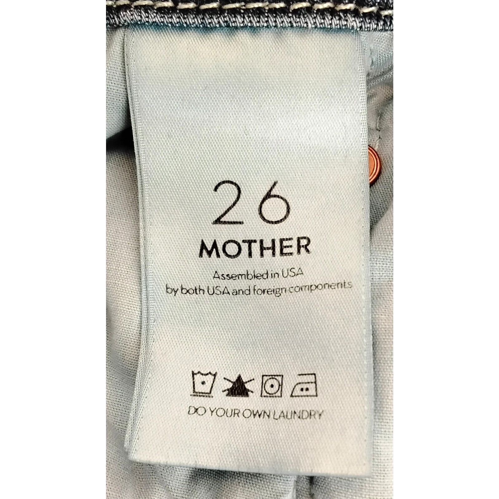 MOTHER Mother Denim Jeans Women's 26 High Waisted Looker Size 26" / US 2 / IT 38 - 8 Thumbnail