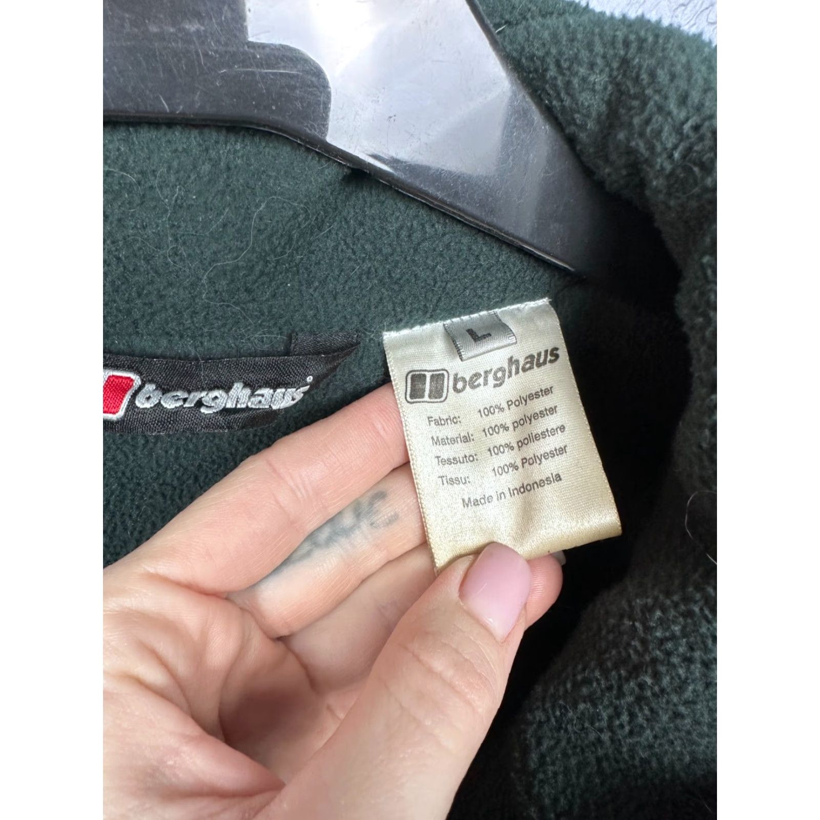 Berghaus Berghaus Windstopper Fleece Jacket Berghaus 90s Vintage Mens Windstopper Fleece Jacket Size L Green 90s Mens Jacket Size US L / EU 52-54 / 3 - 6 Thumbnail