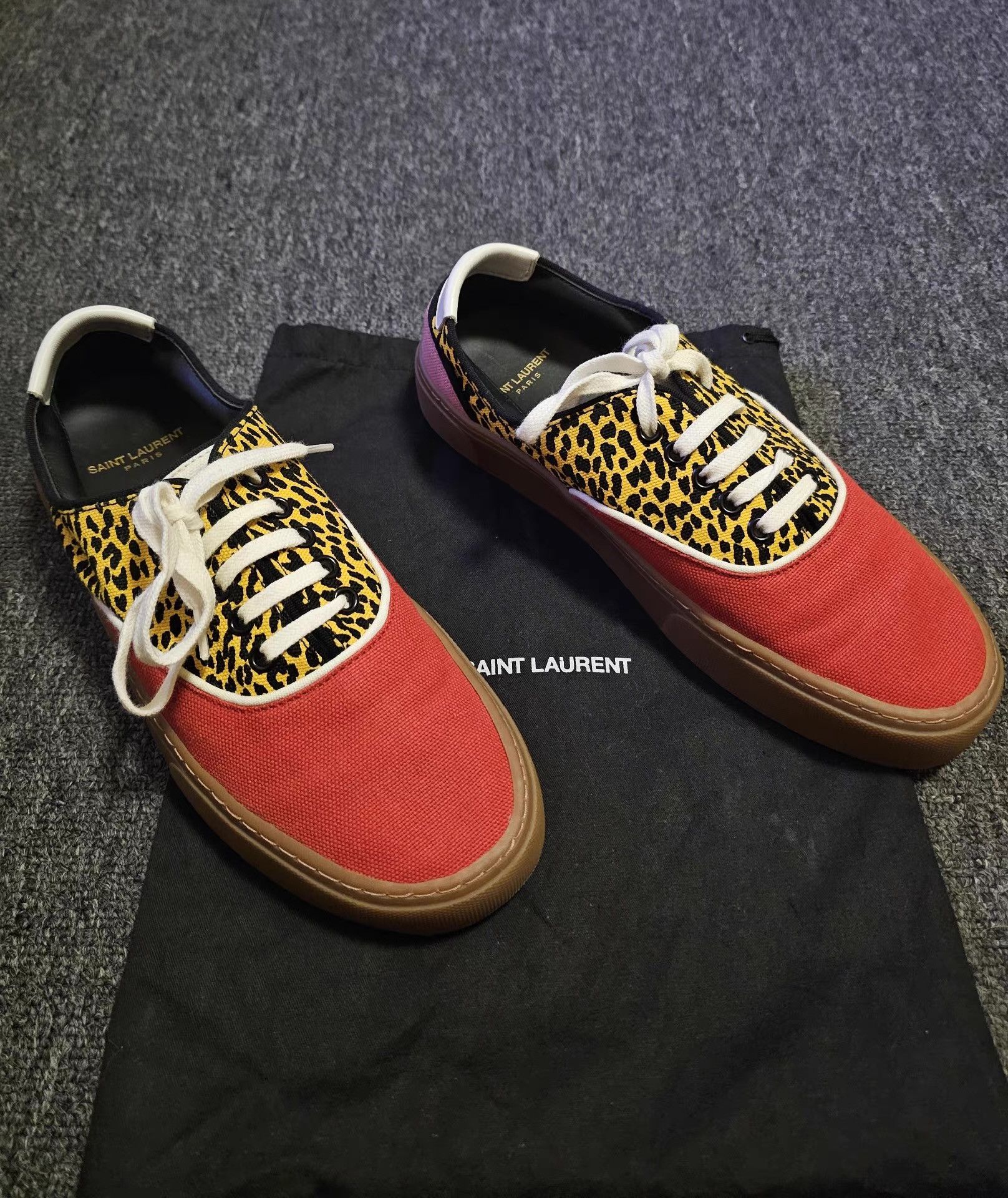 Saint Laurent Paris Saint Laurent Leopard Print Sneakers, Size US 7 / EU 40 - 2 Thumbnail