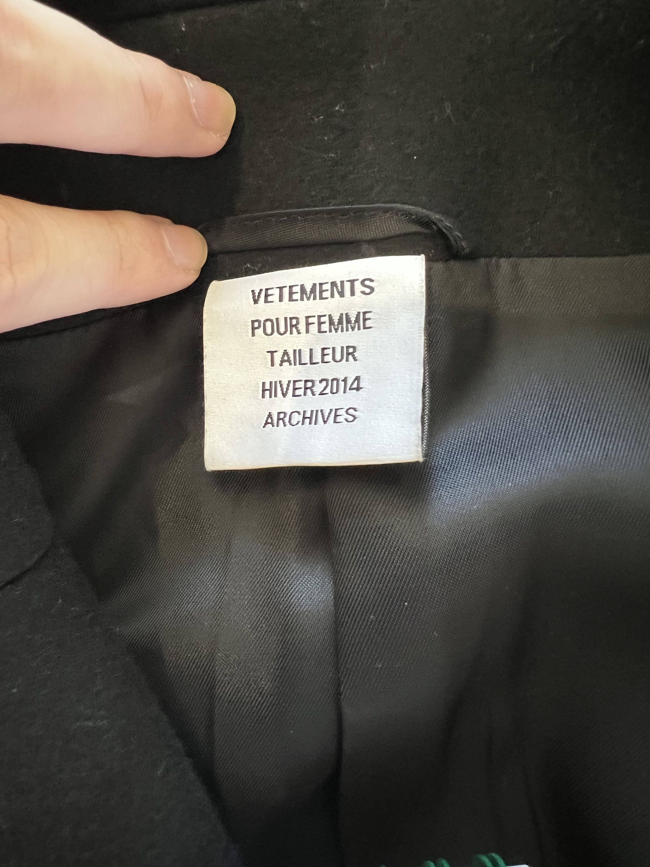 Vetements Vetements 2014 Fall/Winter Collection cropped wool coat Size US M / EU 48-50 / 2 - 4 Thumbnail