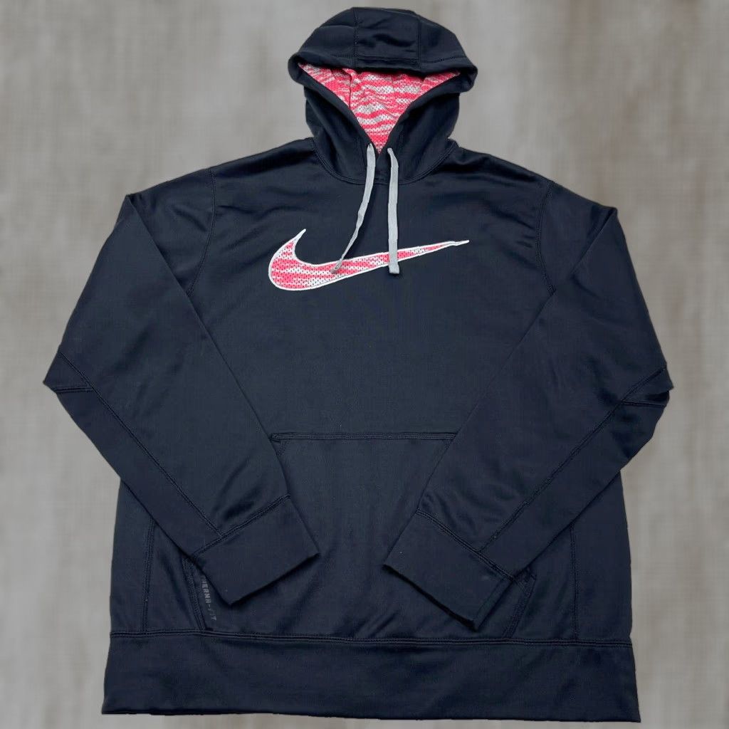 Nike Nike Hoodie Woman M Black Sweatshirt Big Swoosh Performance Pullover Casual Ladies Size M / US 6-8 / IT 42-44 - 1 Thumbnail