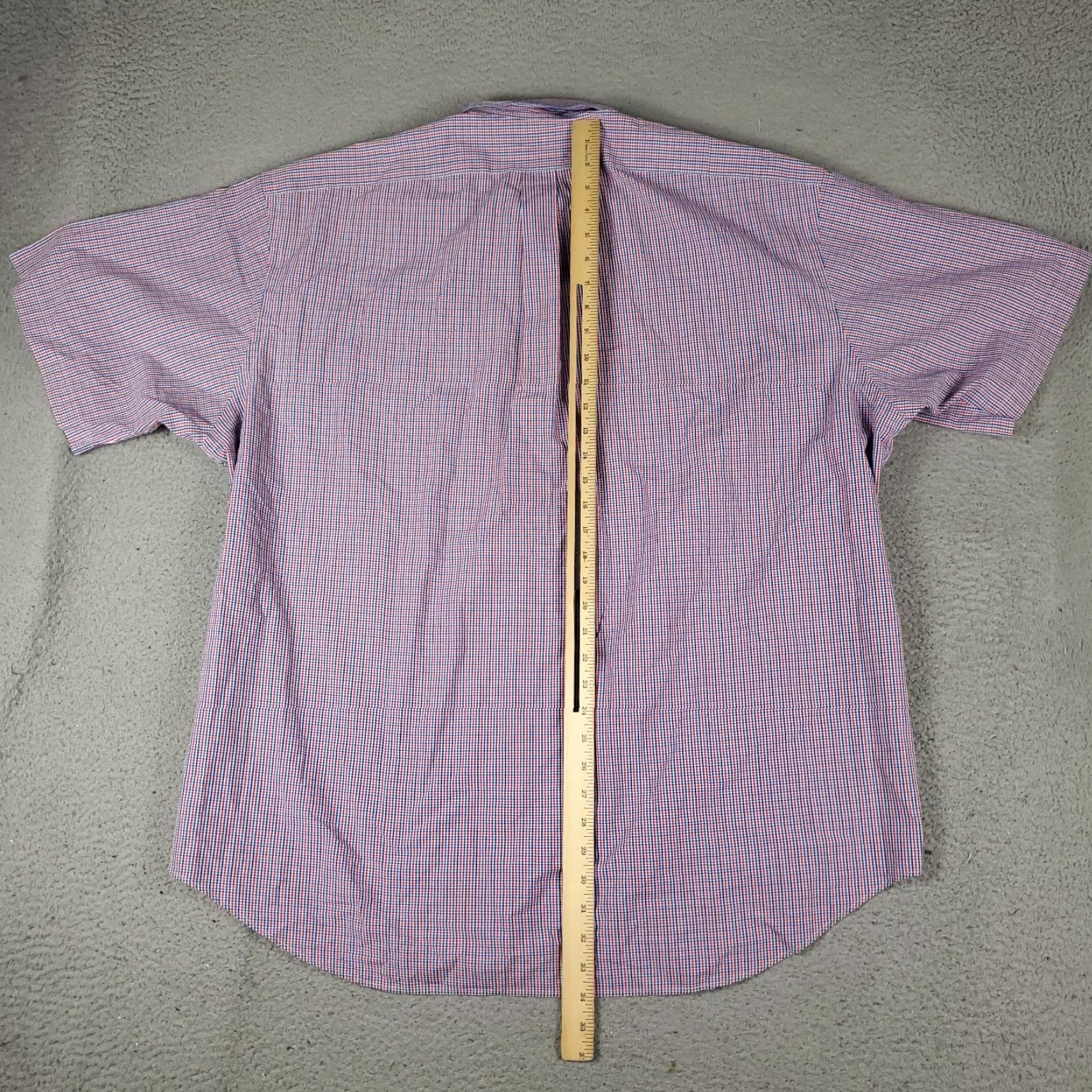 Ralph Lauren Ralph Lauren Shirt Mens 2XL Red Blue Check Button-Up Short Sleeve Collared Polo Pony Casual Classic Modern Preppy Mens Size US XXL / EU 58 / 5 - 4 Thumbnail