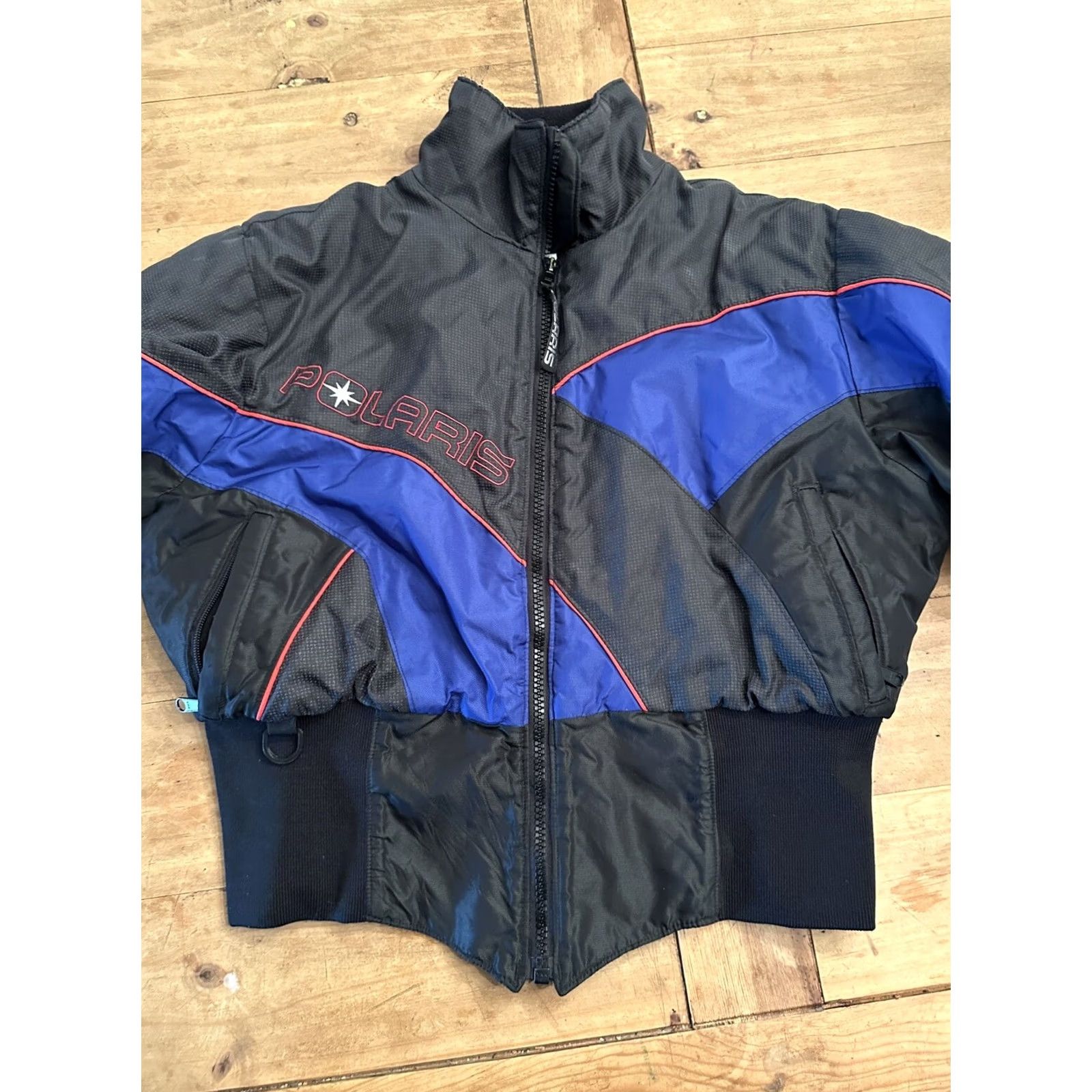 Vintage VINTAGE Polaris Indy Women's Jacket Coat Thermoloft Blue & Black Graphic Large Size L / US 10 / IT 46 - 4 Thumbnail