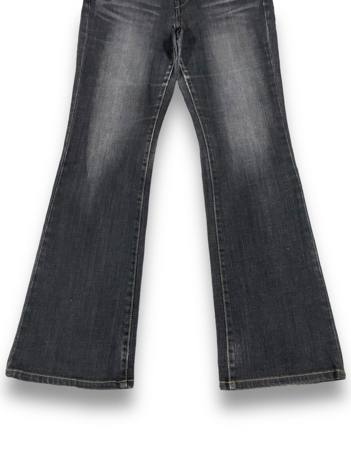 Uniqlo Vintage Y2K Uniqlo Faded Washed Flare Bell Bottom Jeans Size US 28 / EU 44 - 6 Thumbnail
