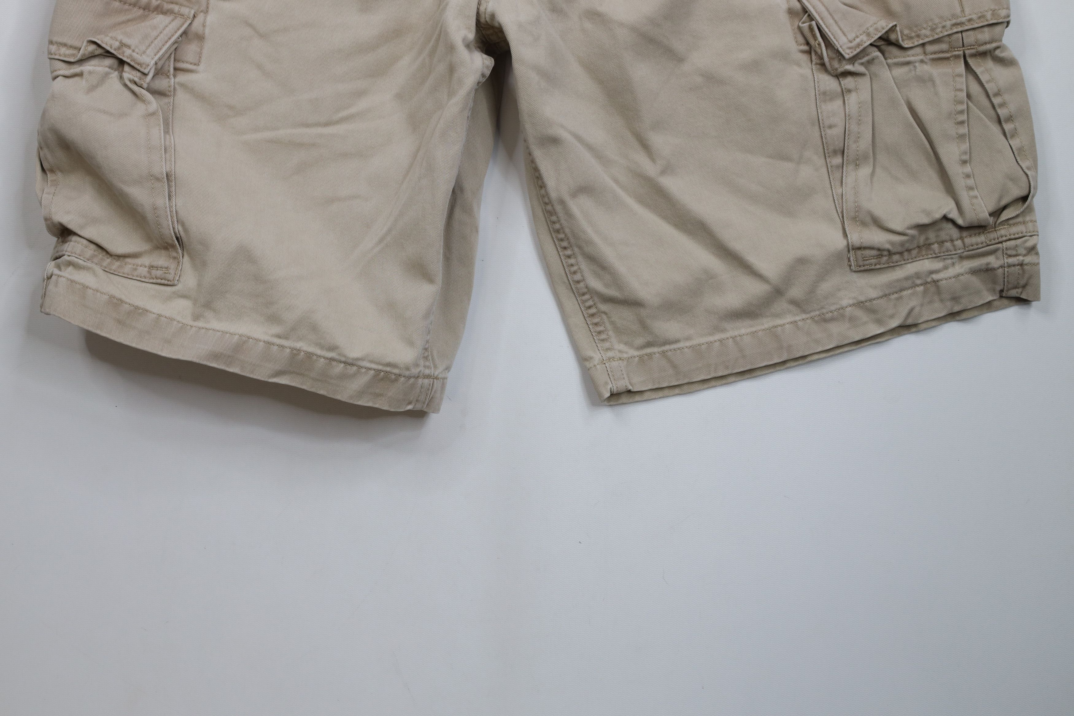 Eddie Bauer × Vintage Vintage Eddie Bauer Heavyweight Cotton Cargo Shorts Beige Size US 40 / EU 56 - 4 Thumbnail