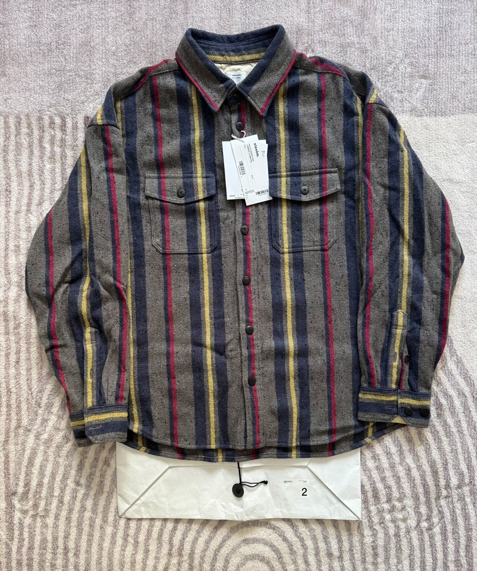Visvim VISVIM 22AW Lumber L/S Mayan Striped Shirt Size US M / EU 48-50 / 2 - 1 Thumbnail