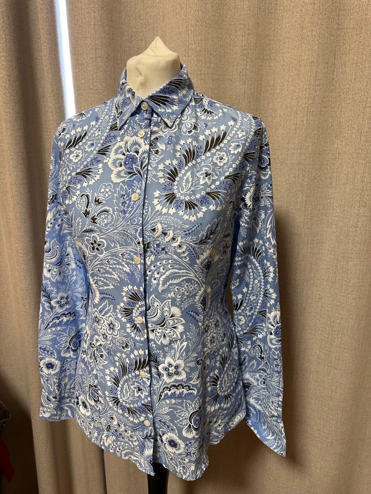Etro Etro Silk-Blend Bandana Shirt Womens Sz 42 Size M / US 6-8 / IT 42-44 - 4 Thumbnail