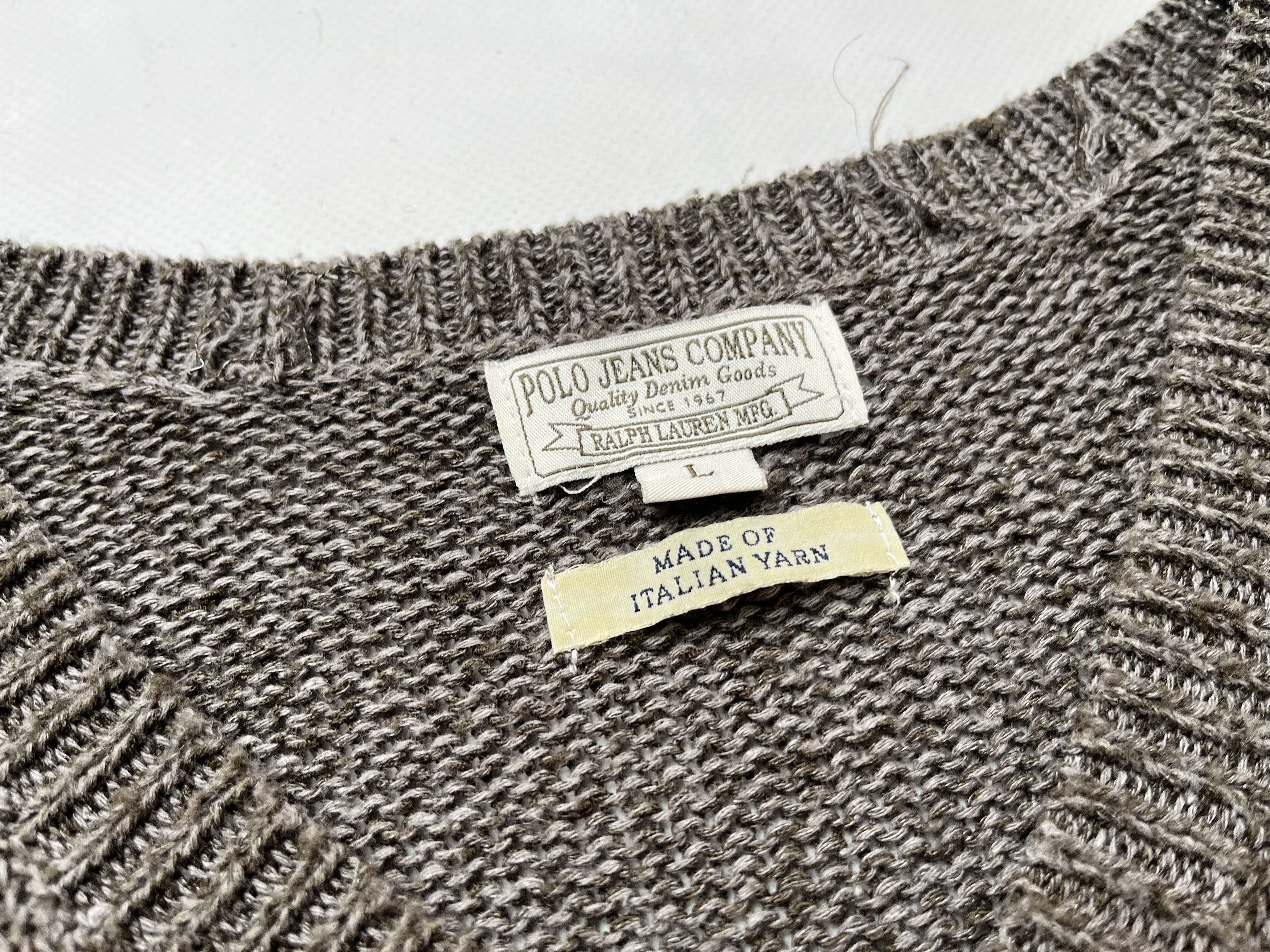 Polo Ralph Lauren × Vintage Polo Jeans Company Ralph Lauren knit pullover Size US L / EU 52-54 / 3 - 9 Thumbnail