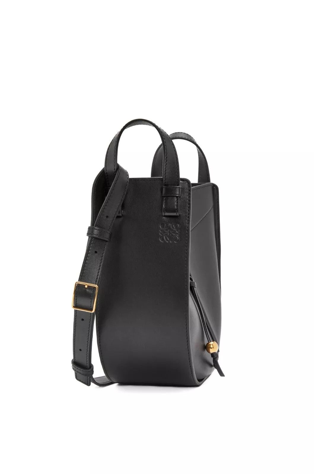 Loewe LOEWE Hammock Slice $3350 Black Shiny Lthr Bag New Auth Size ONE SIZE - 1 Thumbnail