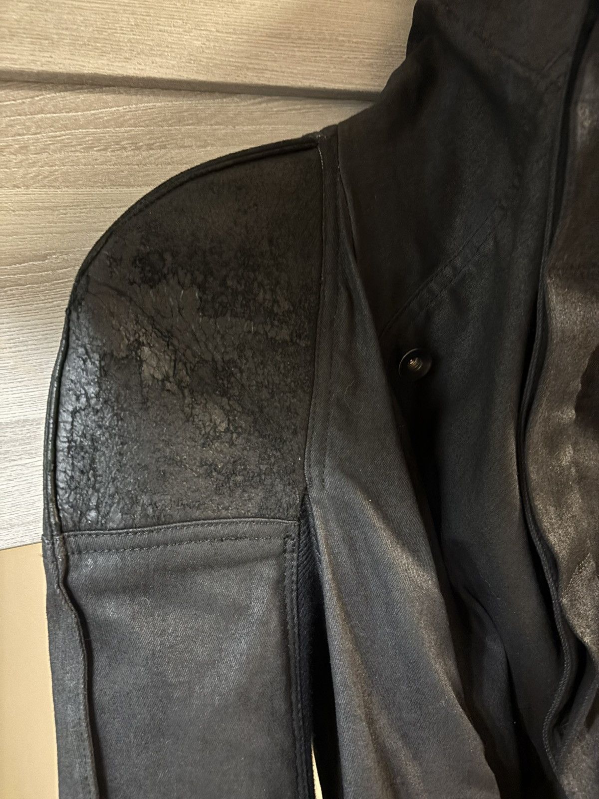 Rick Owens Drkshdw Rick Owens Biker Waxed Naska jacket Size US M / EU 48-50 / 2 - 5 Thumbnail