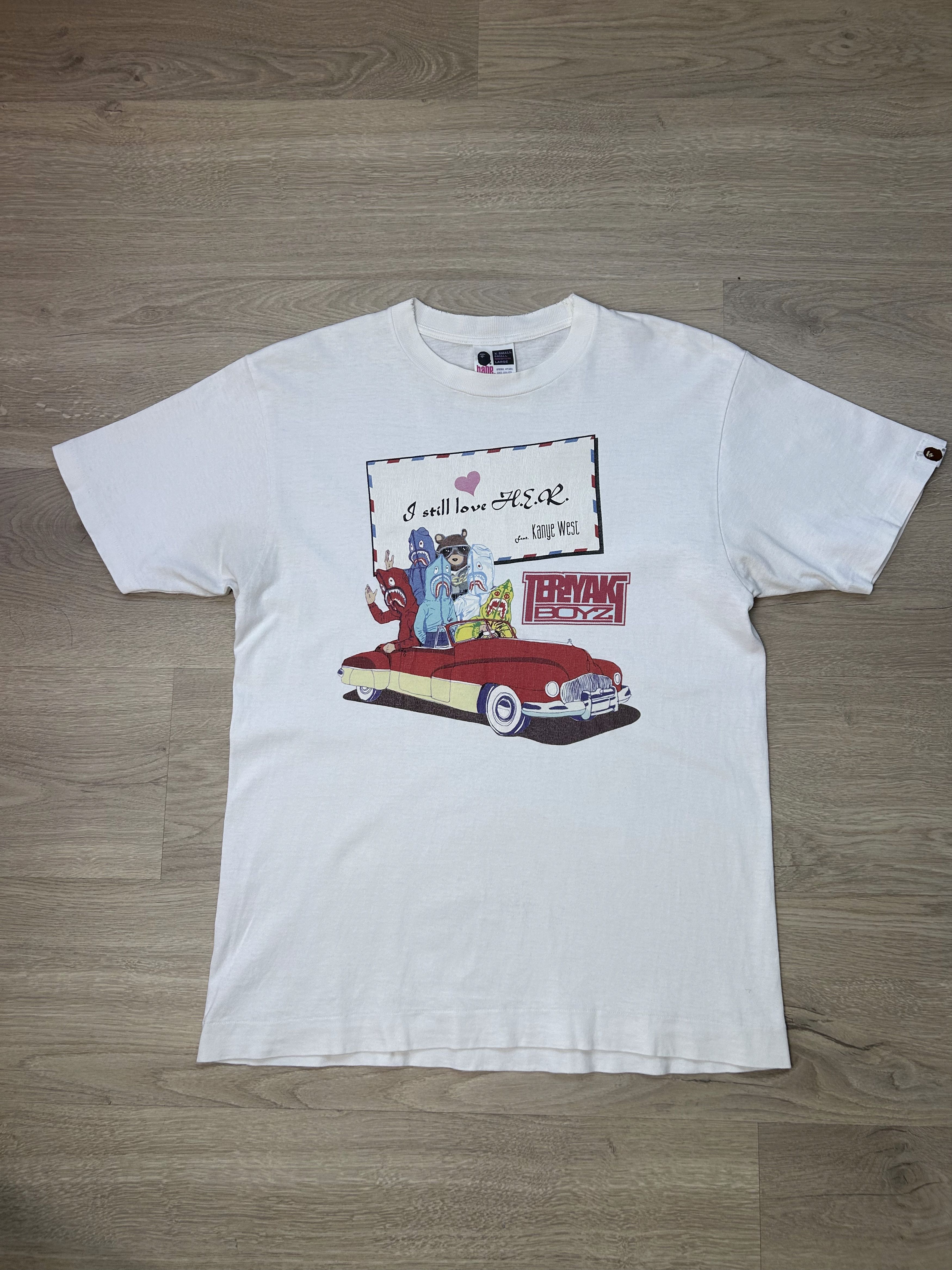 Bape 2007 Bape Teriyaki Boyz Tee White Large Nigo Milo Bathing TB
