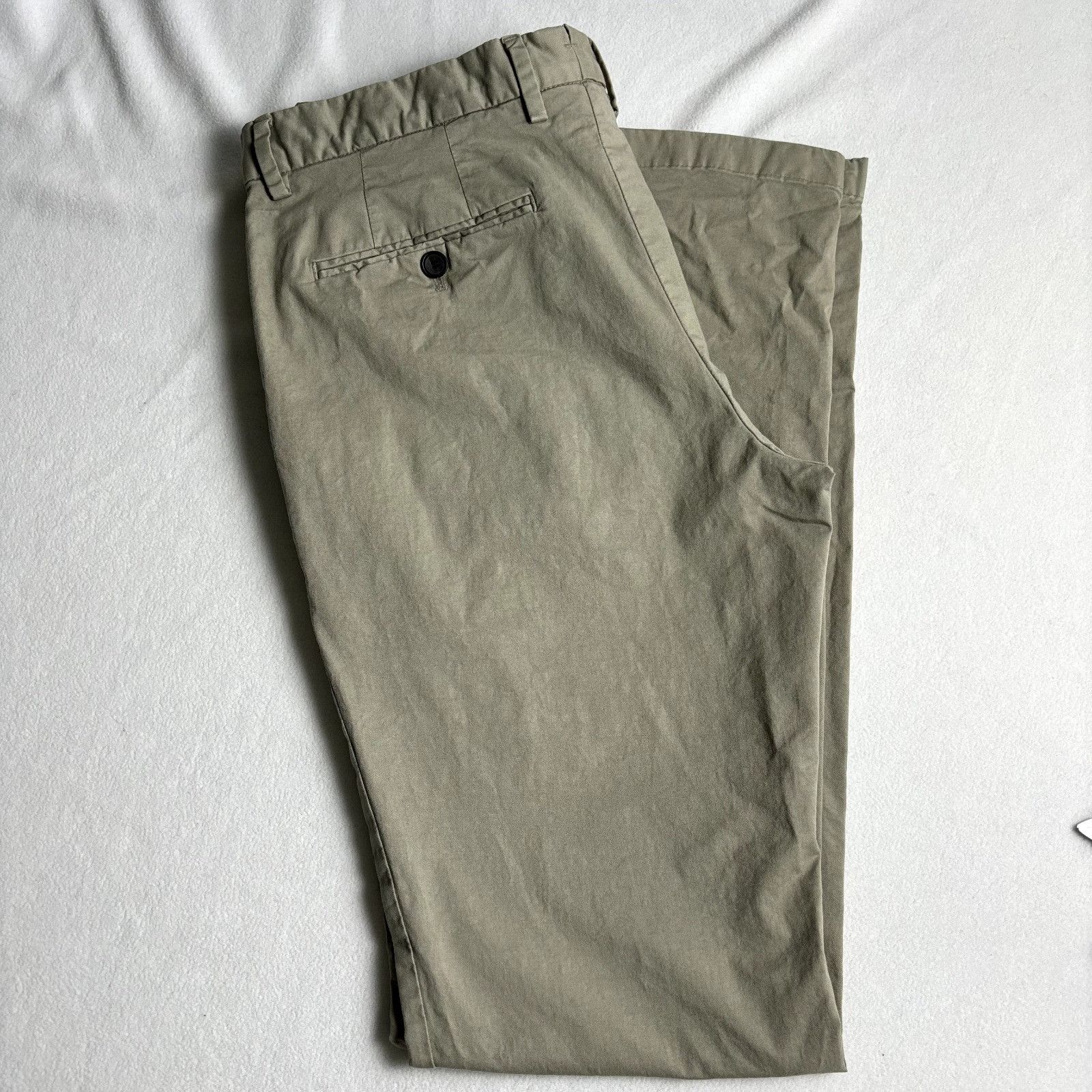 Allegri Allegri Milano 86 Men's 35x33.5 Khaki Chino Trouser Pants Size US 35 - 2 Thumbnail