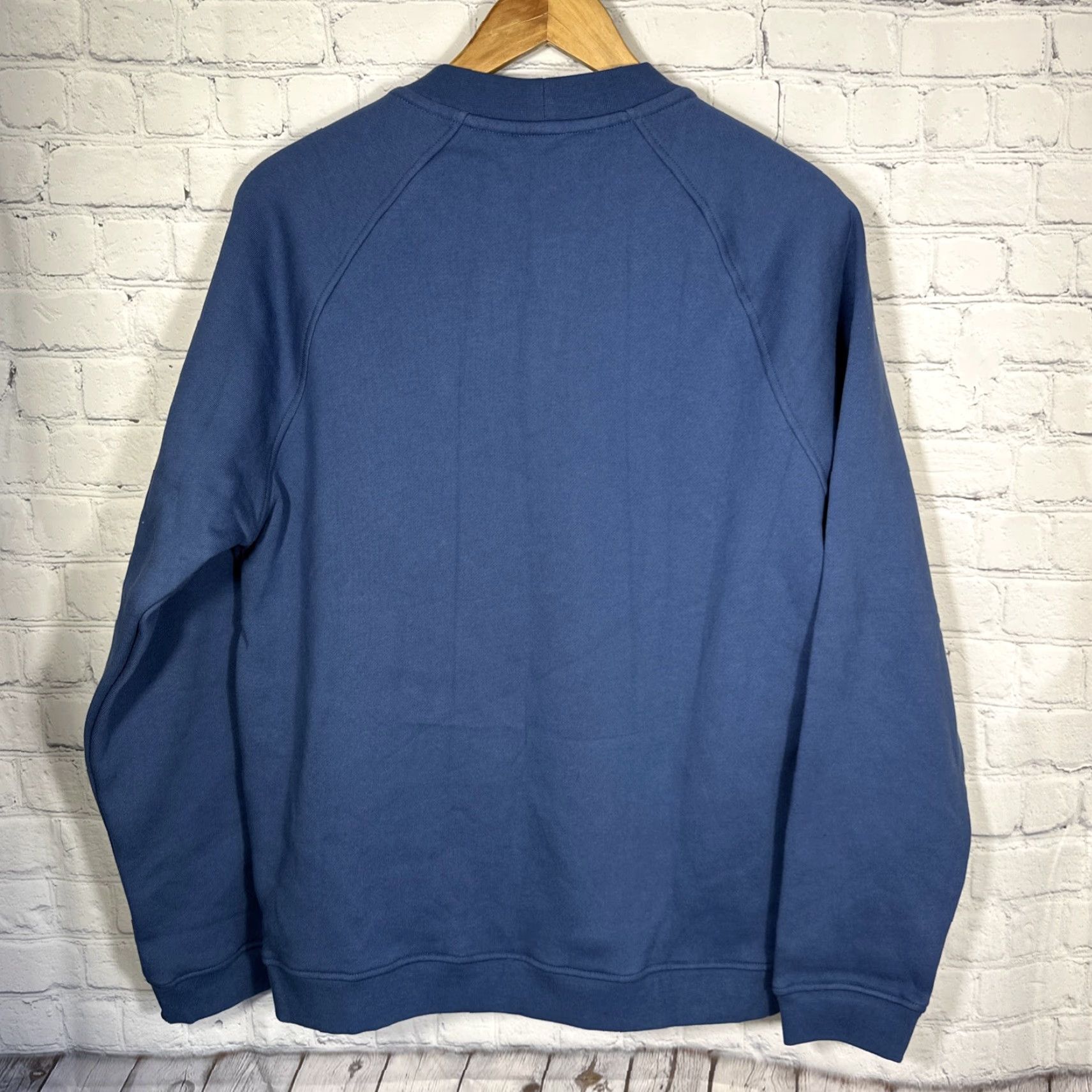 Vintage VINTAGE: No American Giant Sweatshirt Henley Mens Blue Cotton Fleece USA Medium Snap Long Sleeve Regular Size US M / EU 48-50 / 2 - 7 Thumbnail